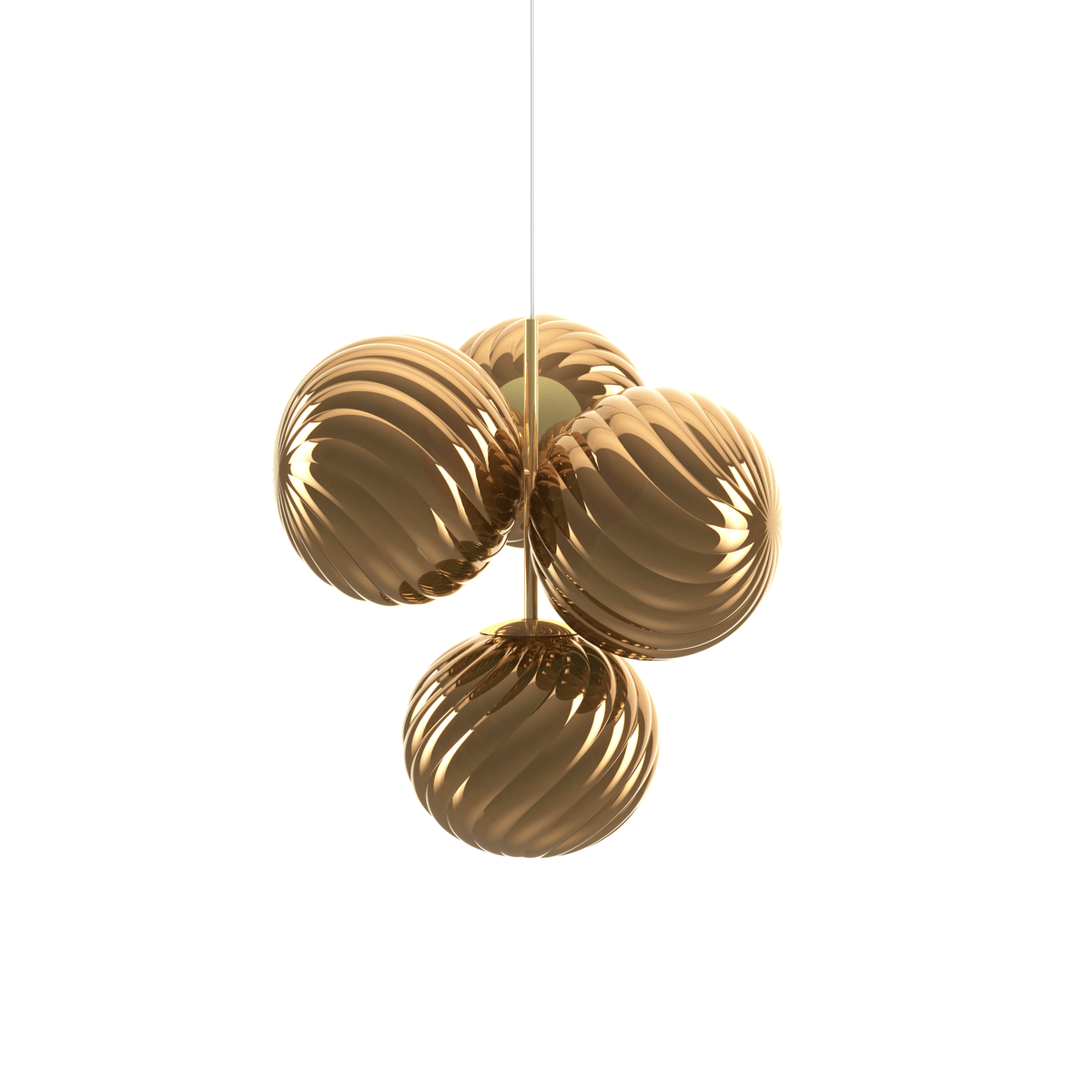 Lampa wisząca WHIRL SMALL złoty – styl nowoczesny