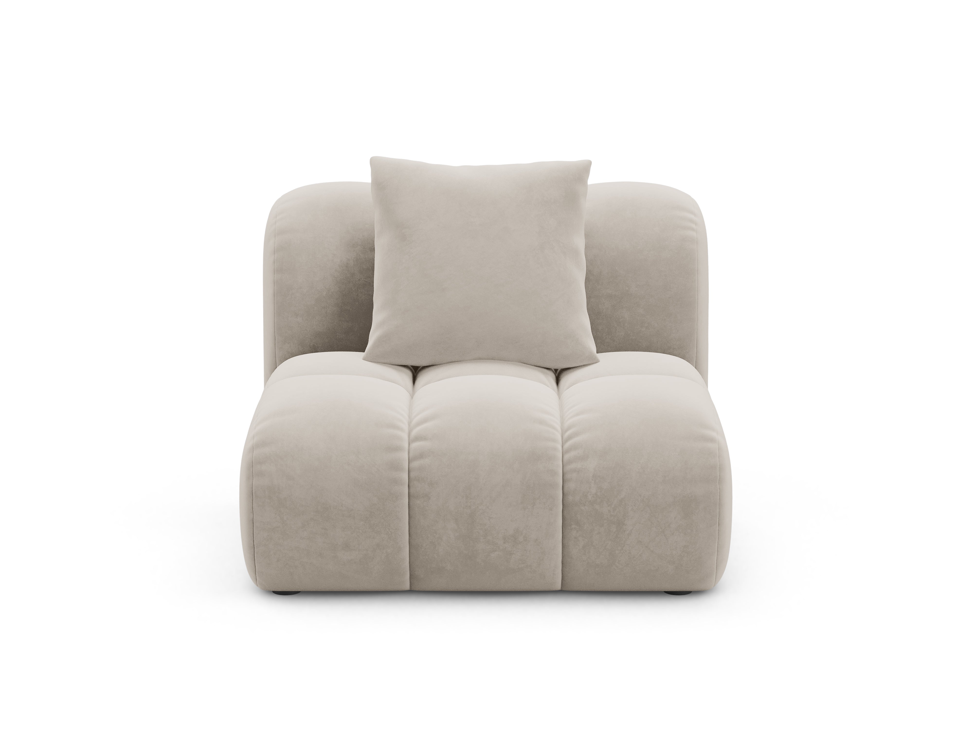 Křeslo / modul sametový ASTRO ecru