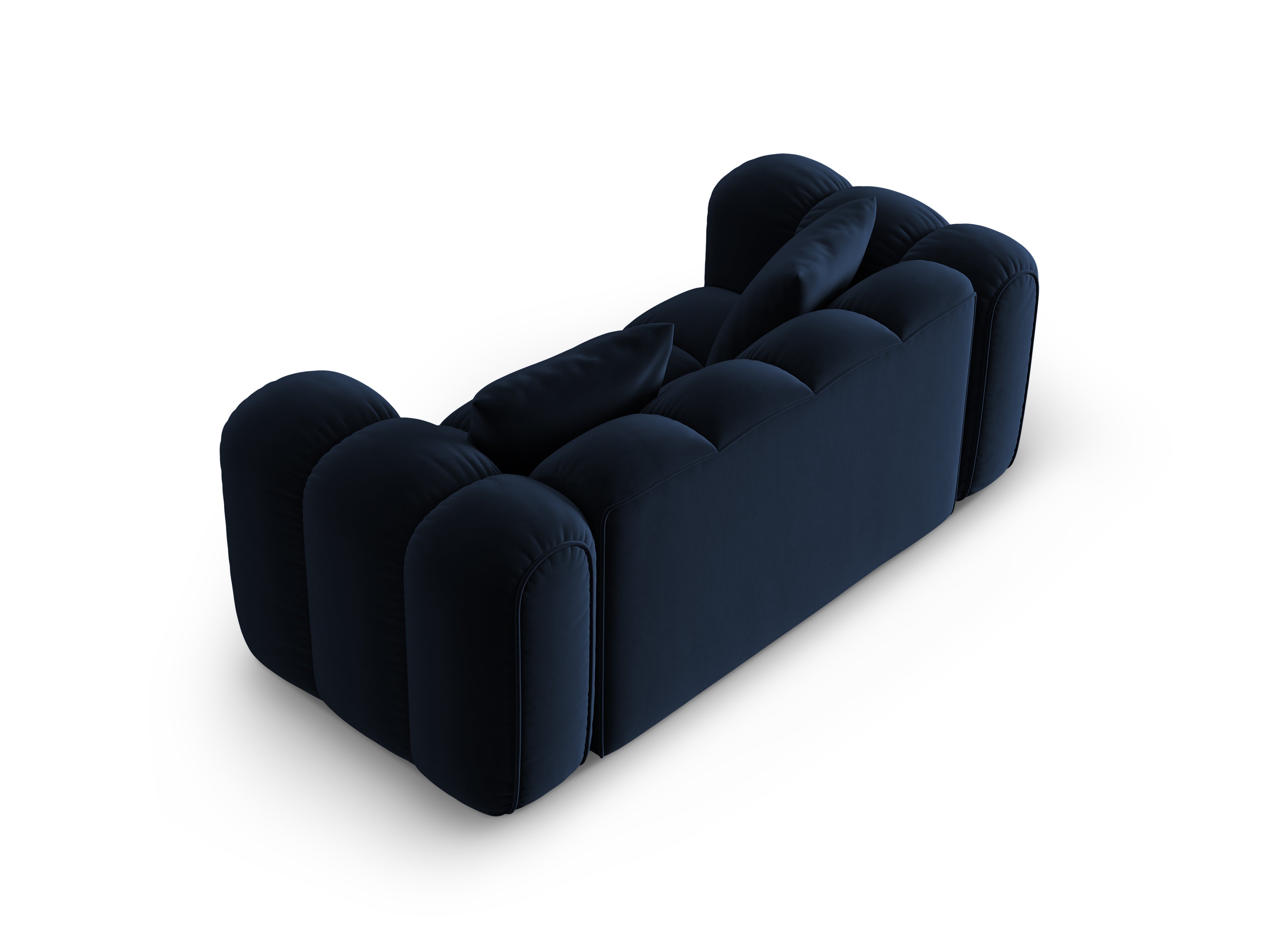 Sofa sametová 2-osobová ASTRO královská modrá