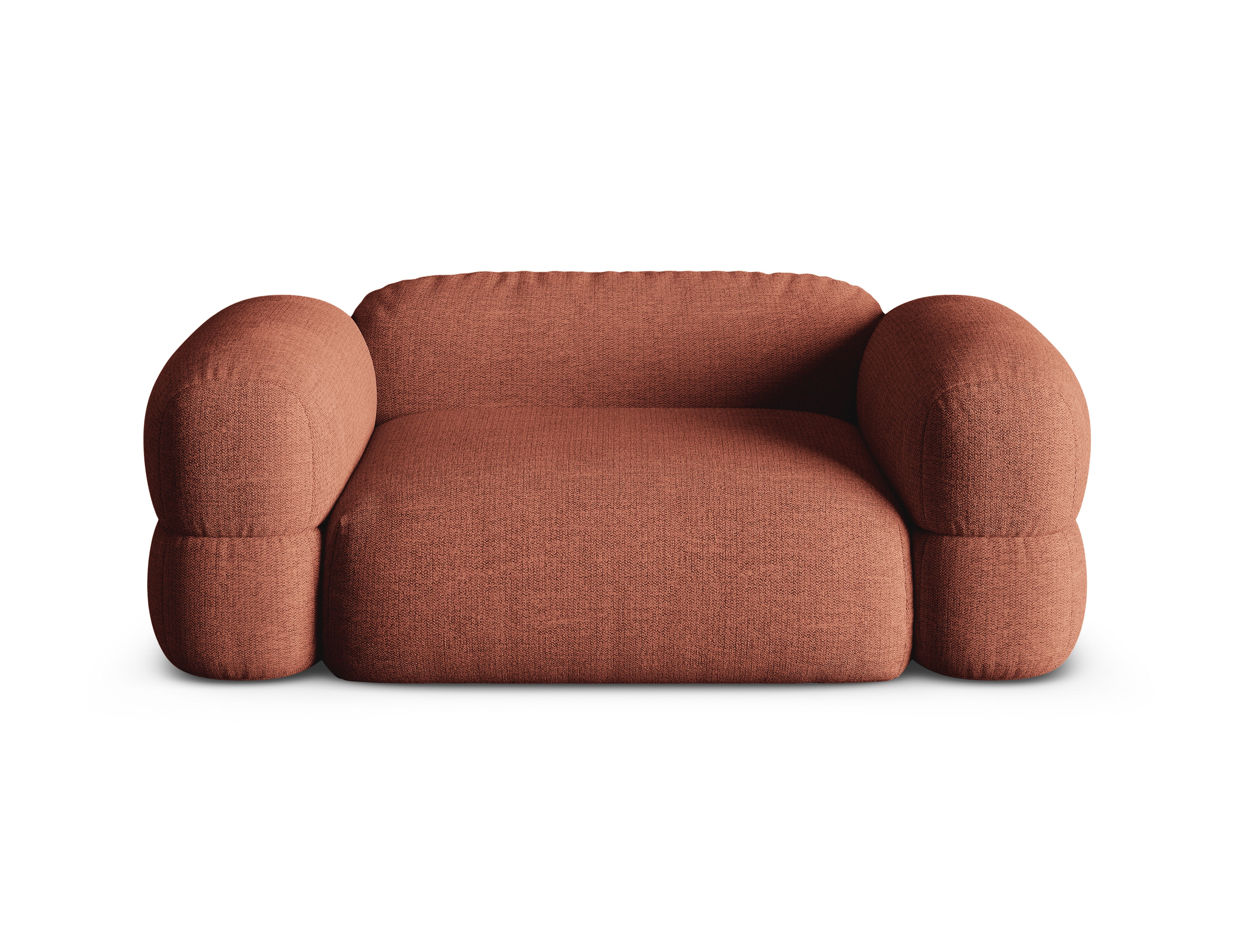 2-seater Sofa ROGER coral chenille