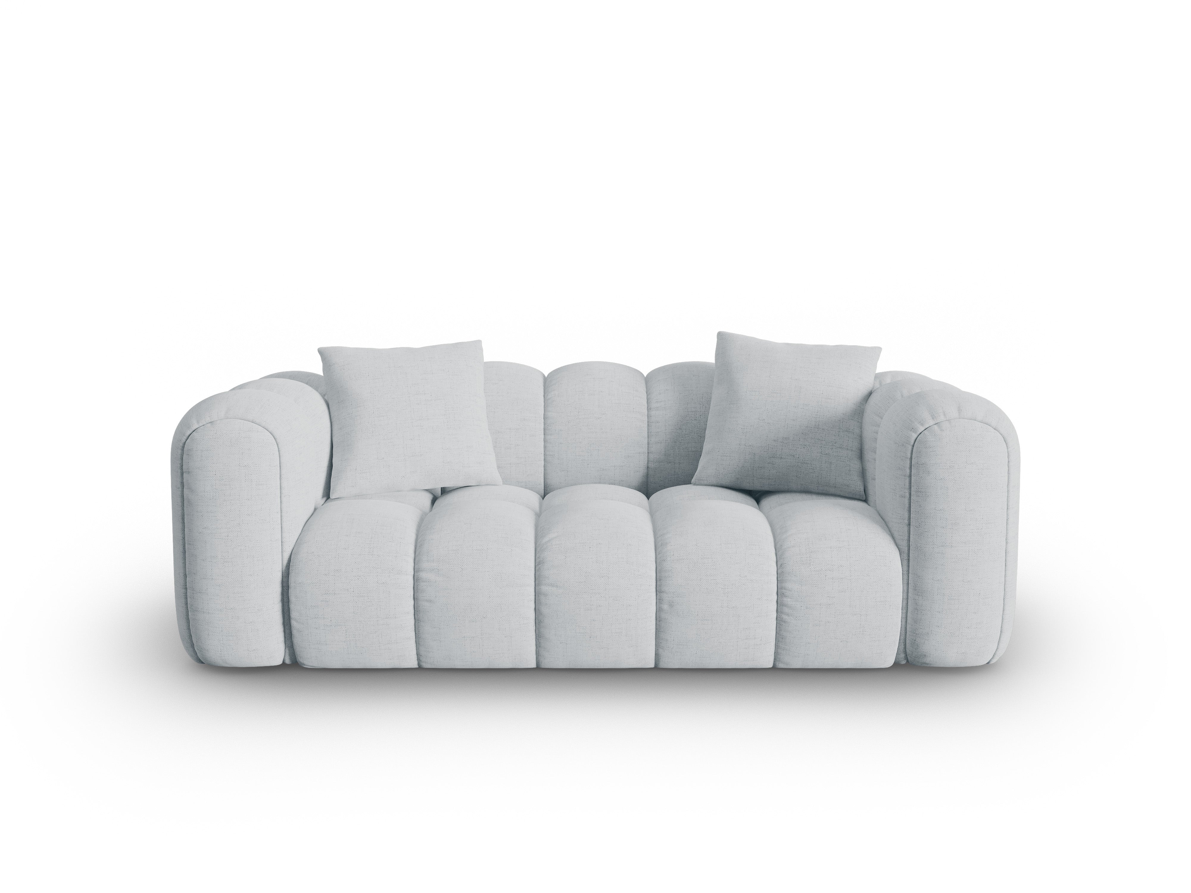 ASTRO Light Gray Chenille 3-Seater Sofa