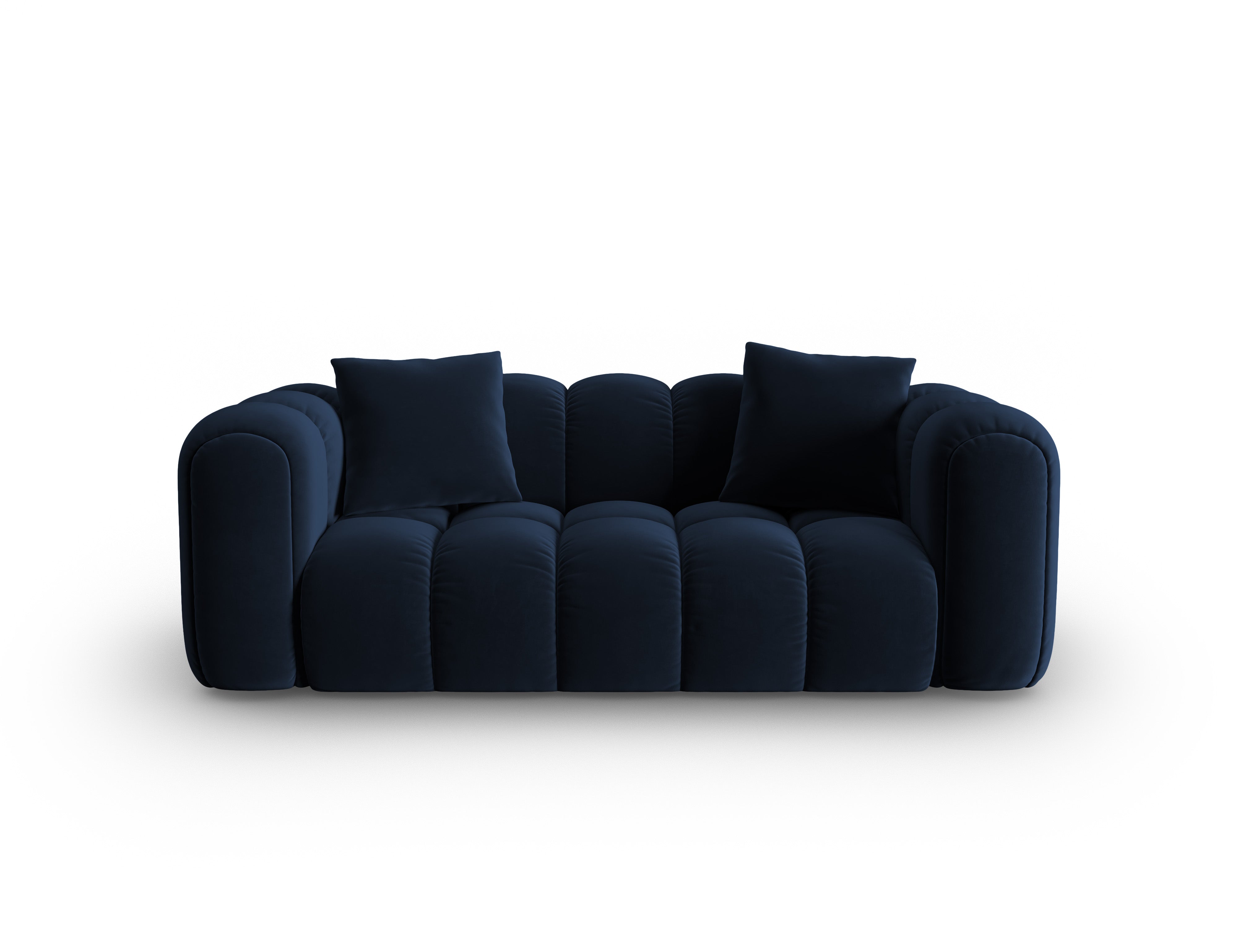 Sofa sametová 3-osobová ASTRO královská modrá