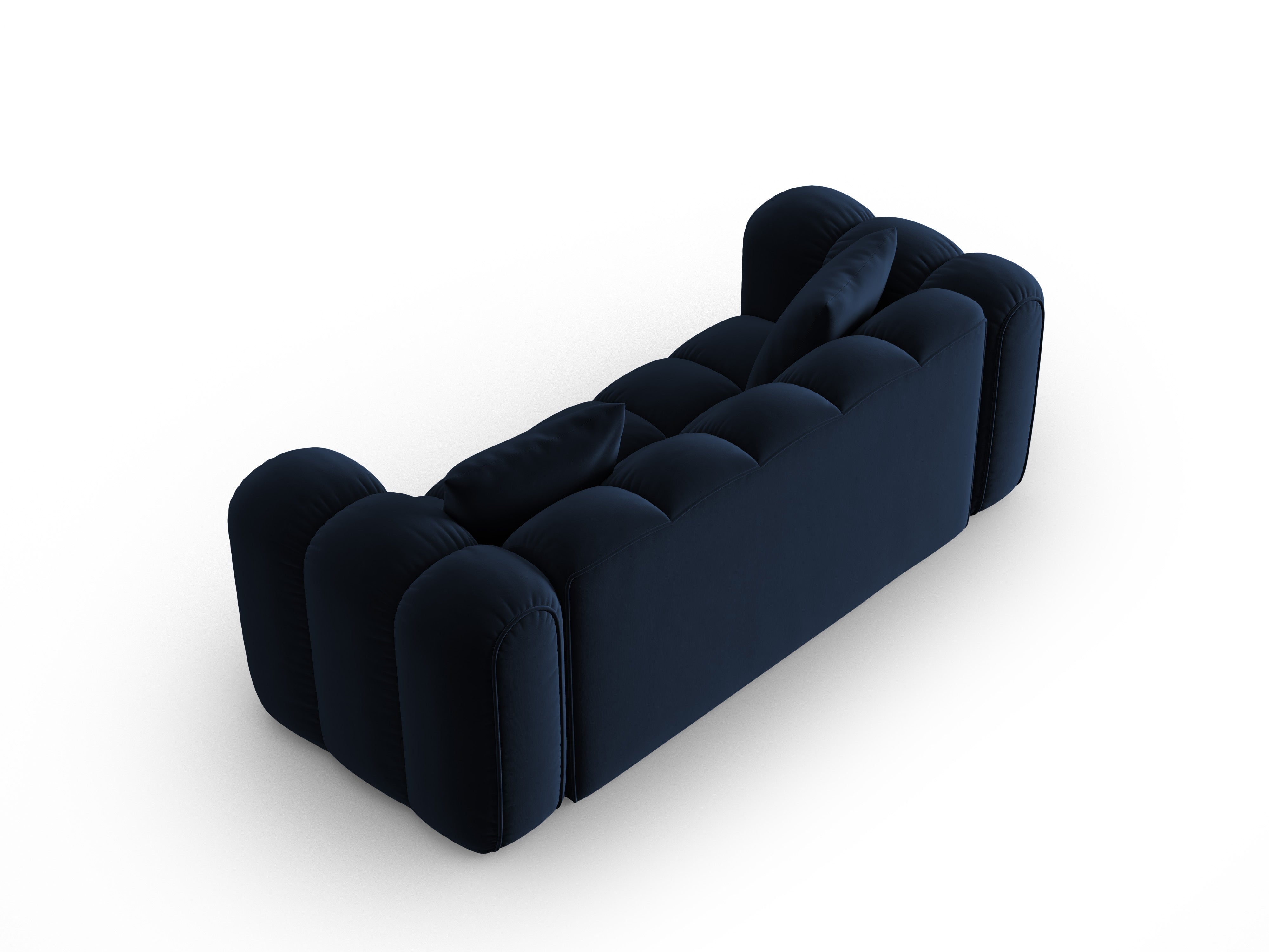 ASTRO royal blue velvet 3-seater sofa
