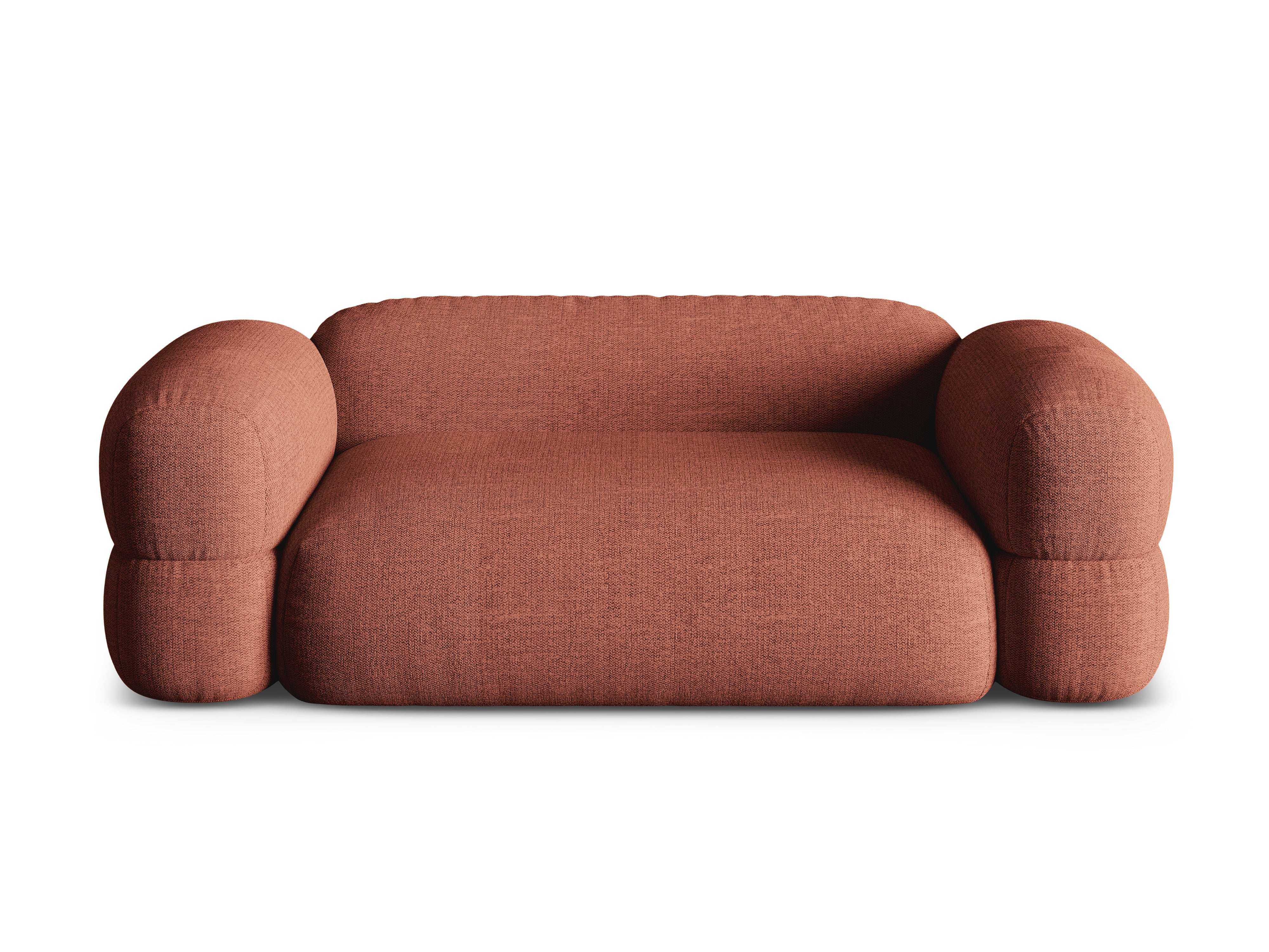 3-seater Sofa ROGER coral chenille