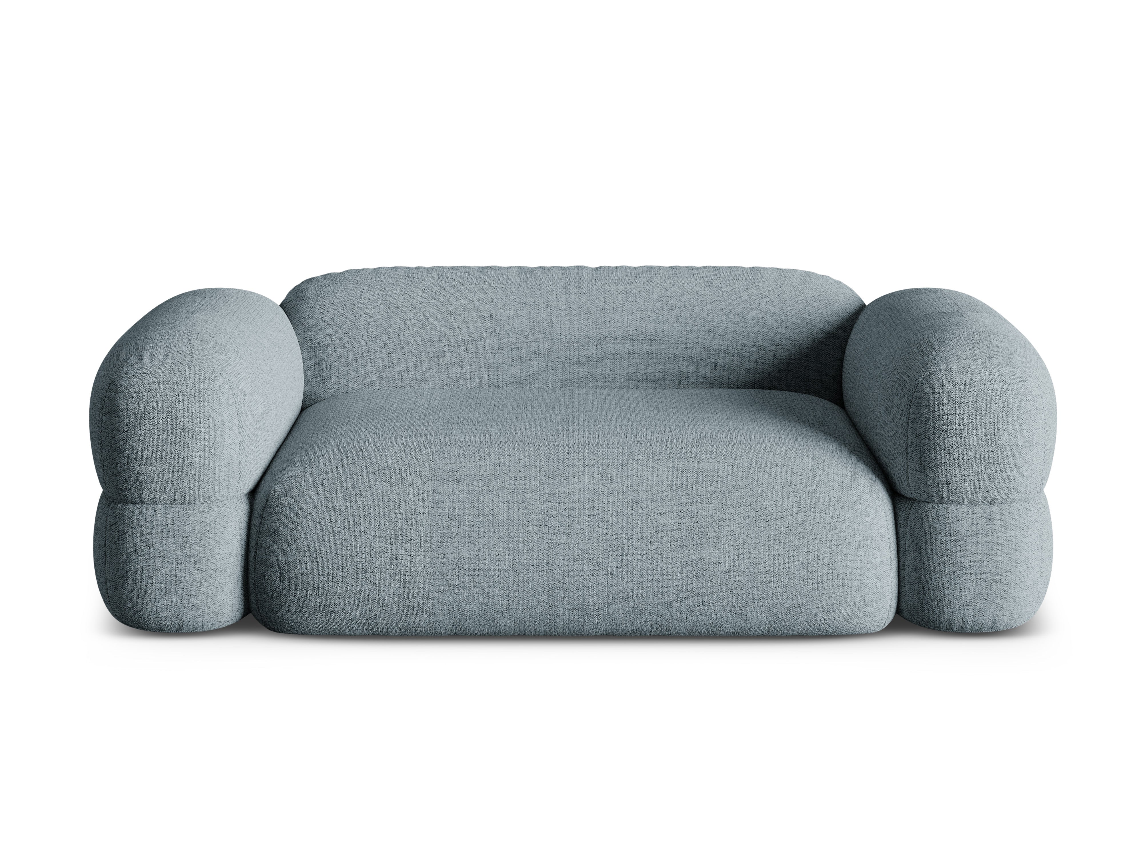 3-seater Sofa ROGER blue chenille