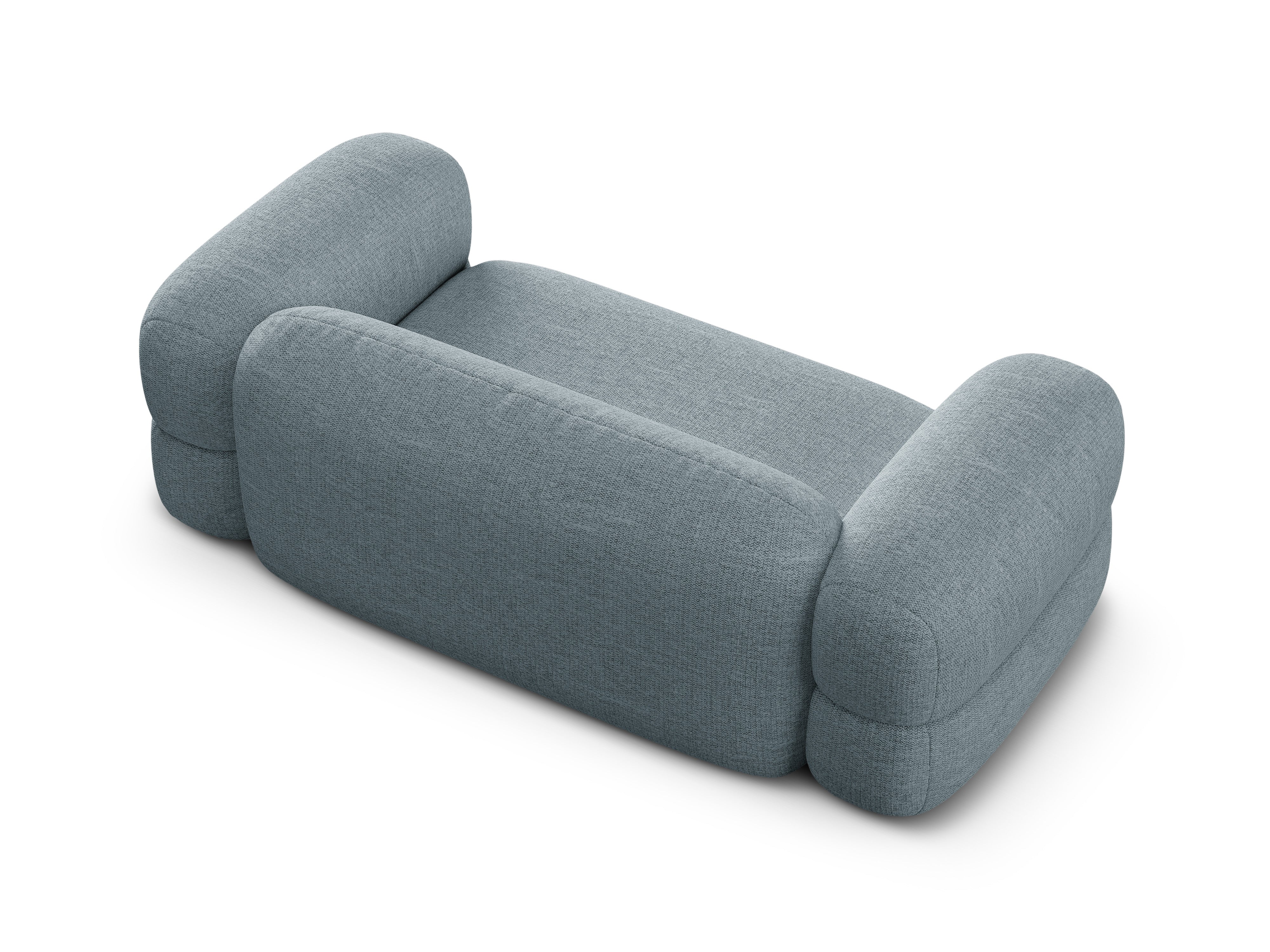 3-seater Sofa ROGER blue chenille