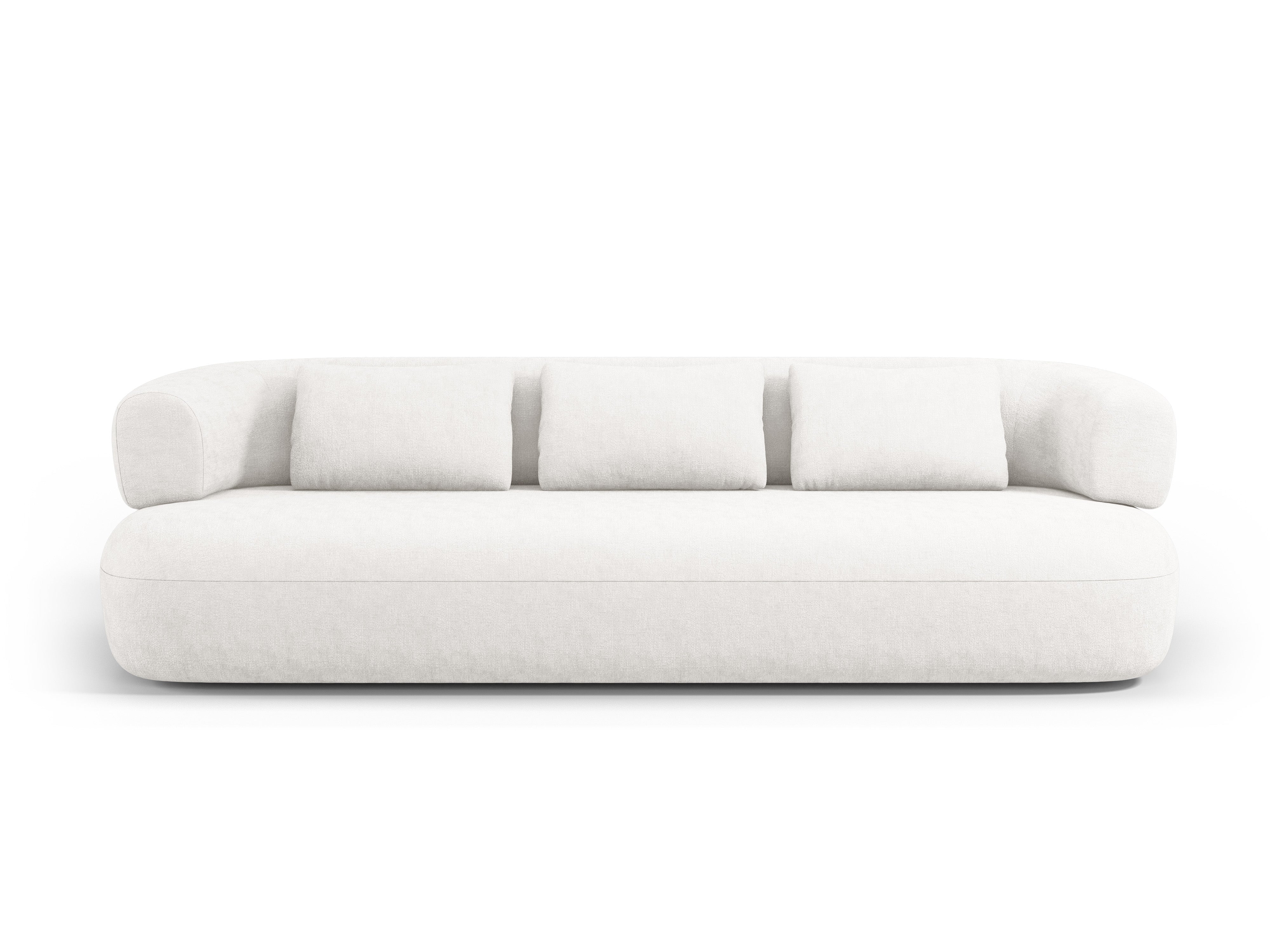 Sofa pro 3,5 osoby ALDRIN v jasně béžovém šenilu