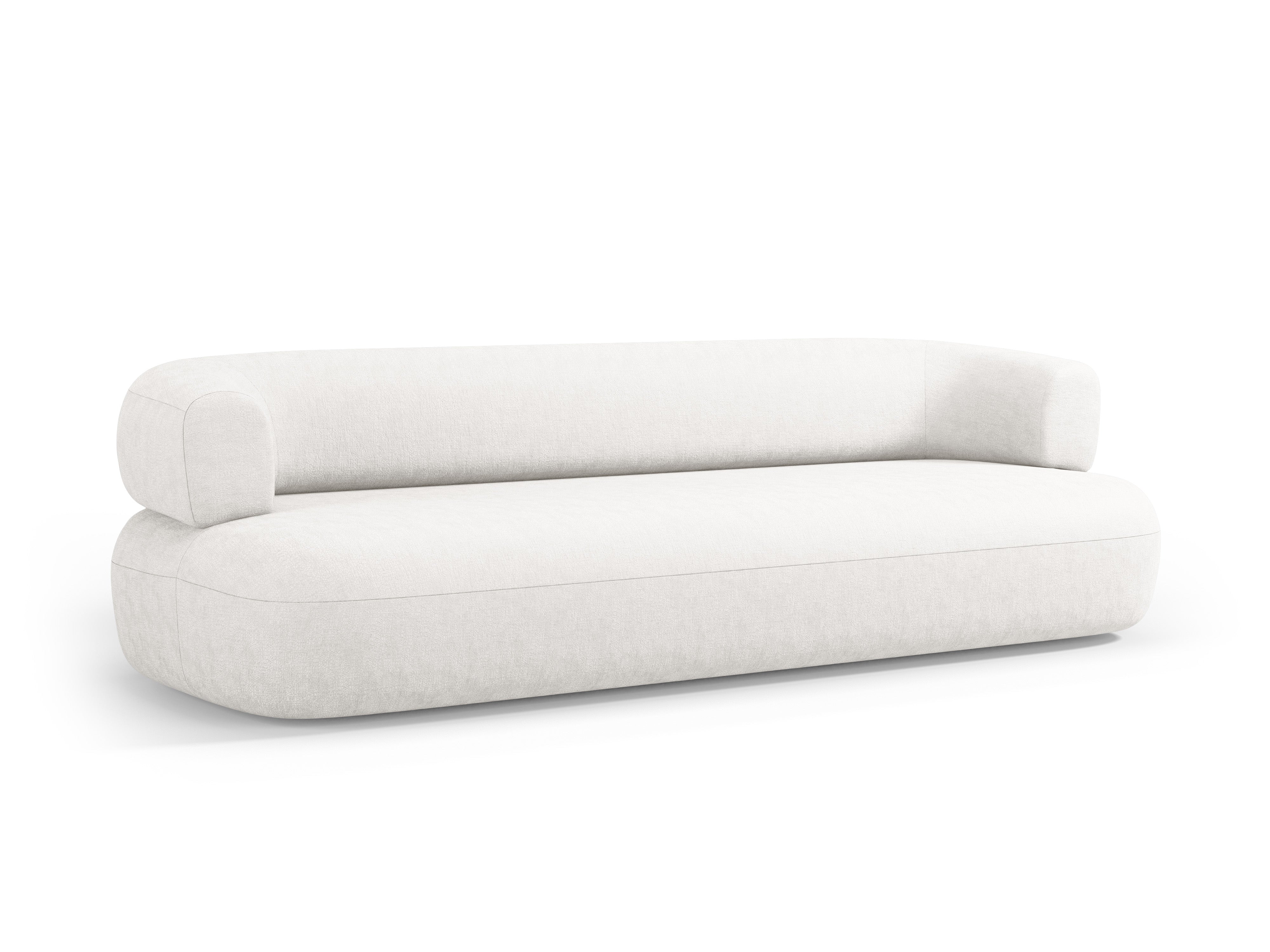 Sofa pro 3,5 osoby ALDRIN v jasně béžovém šenilu
