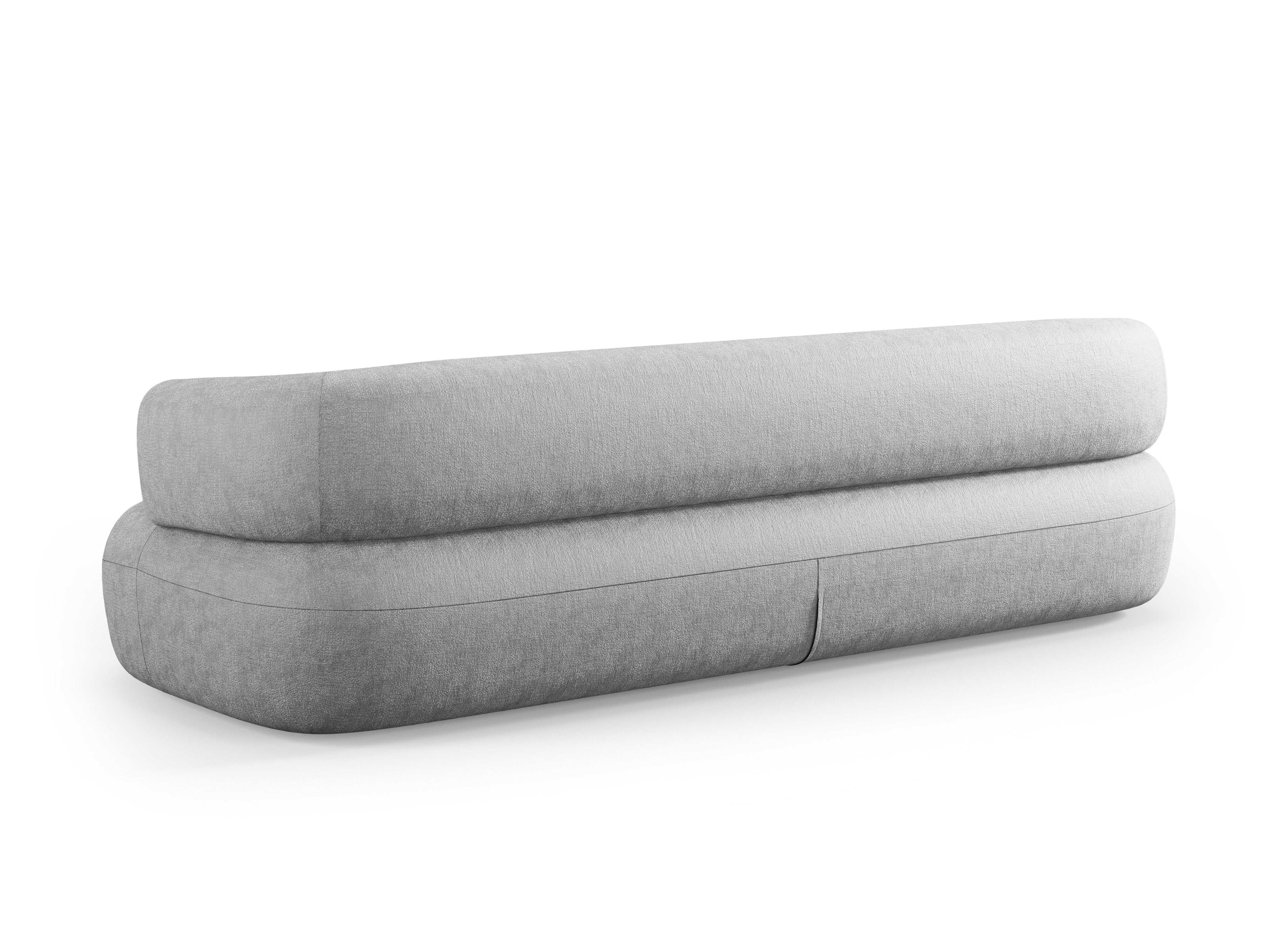 Sofa pro 3,5 osoby ALDRIN šedý šenil
