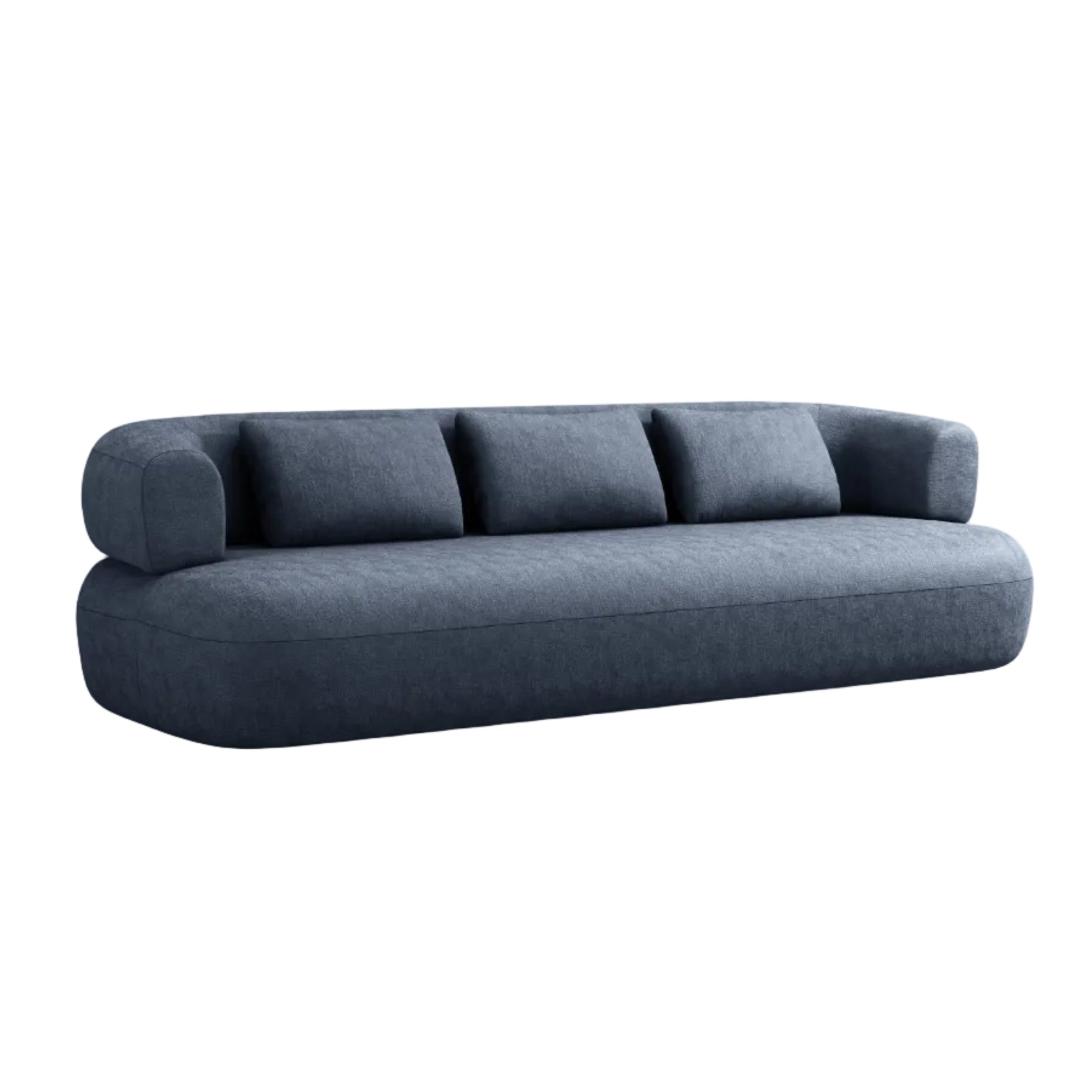 Sofa pro 3,5 osoby ALDRIN v granátovém šenilu