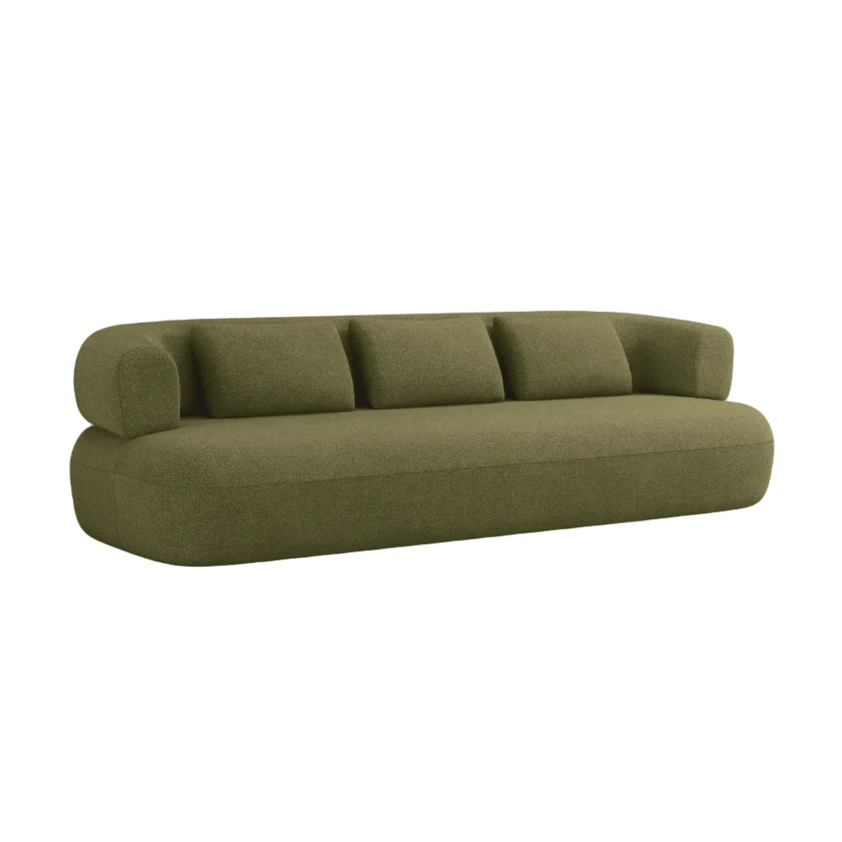 Sofa pro 3,5 osoby ALDRIN zelená boucle