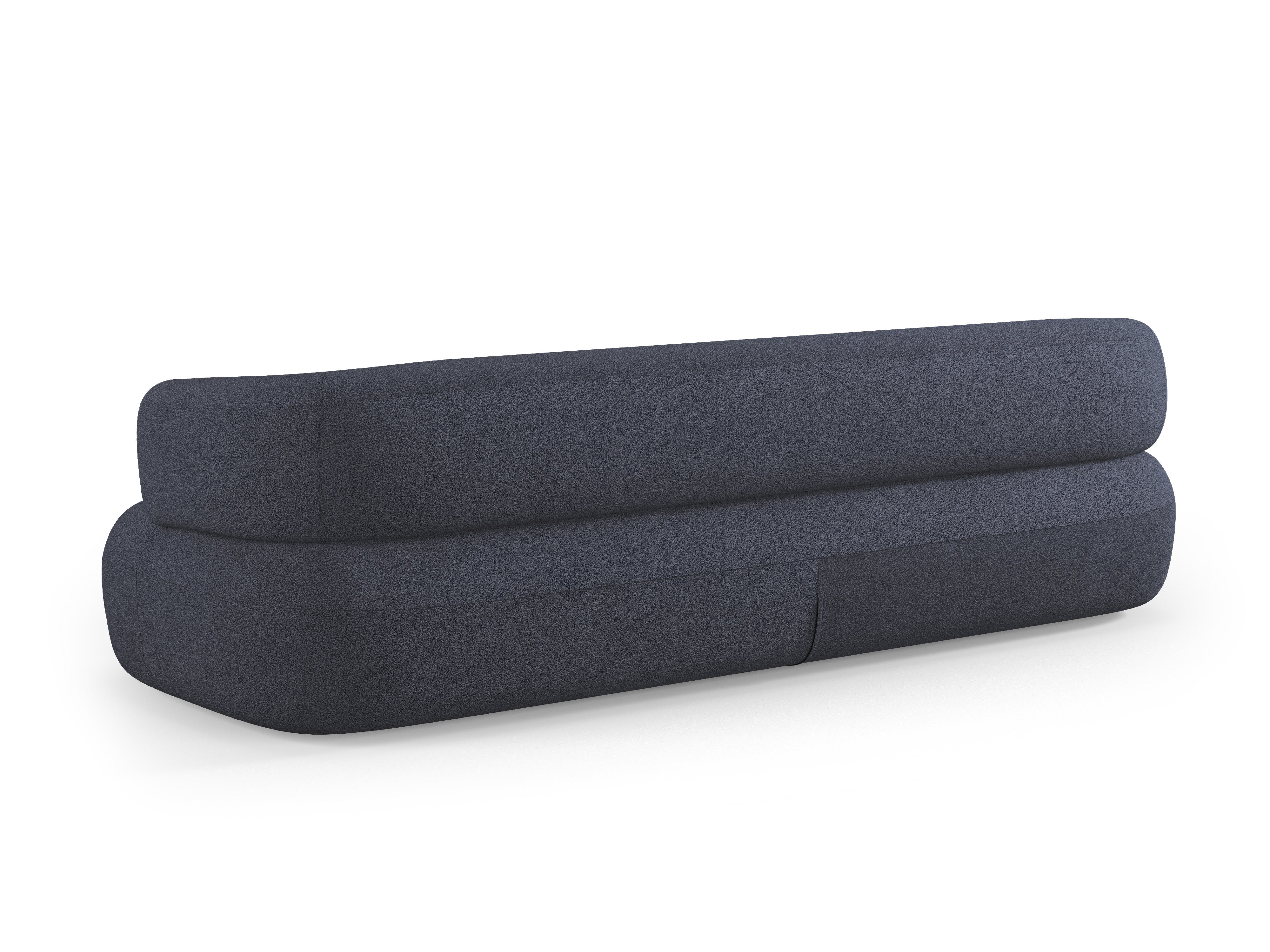 Sofa pro 3,5 osoby ALDRIN v granátovém bouclé.