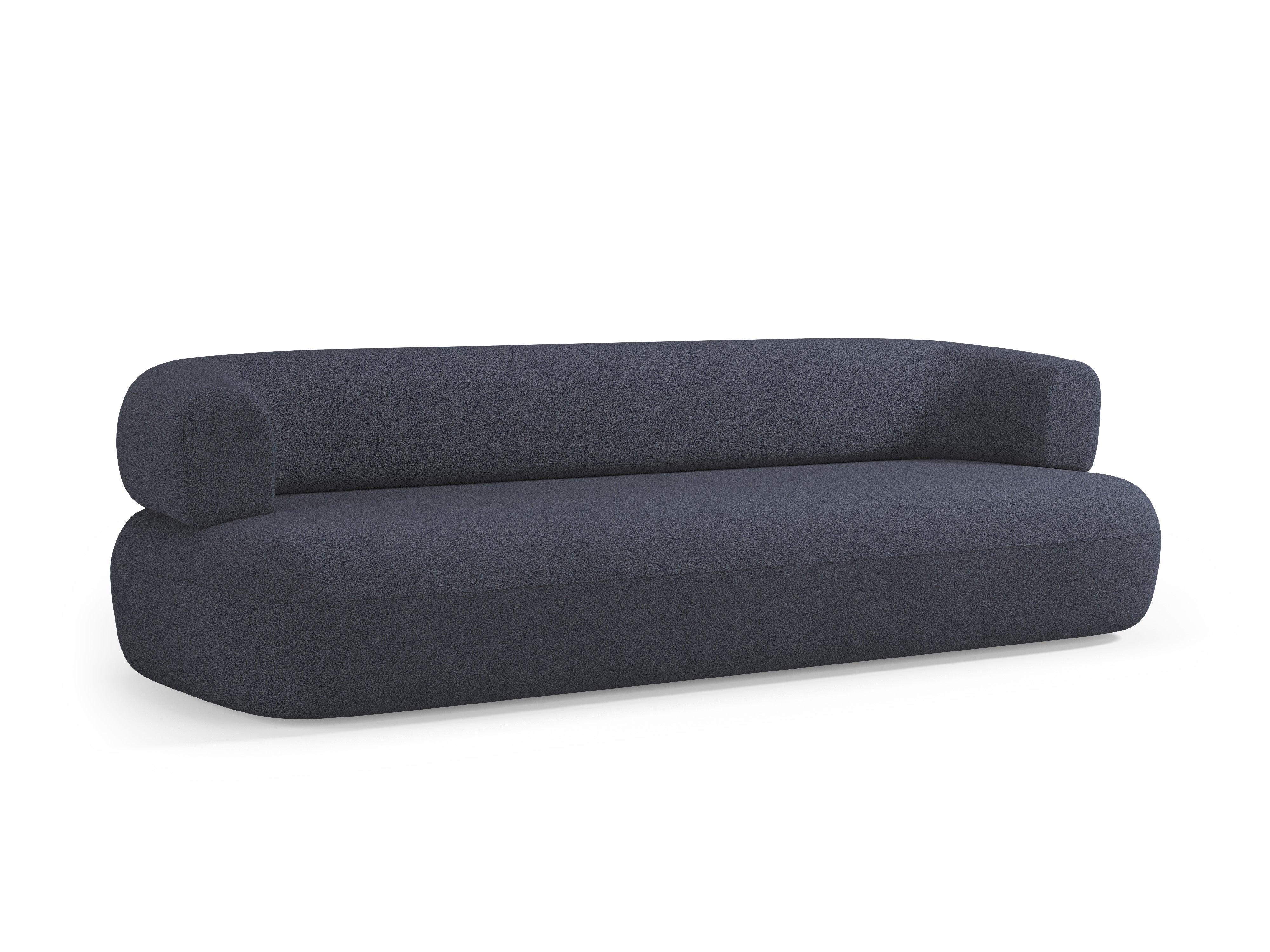 Sofa pro 3,5 osoby ALDRIN v granátovém bouclé.