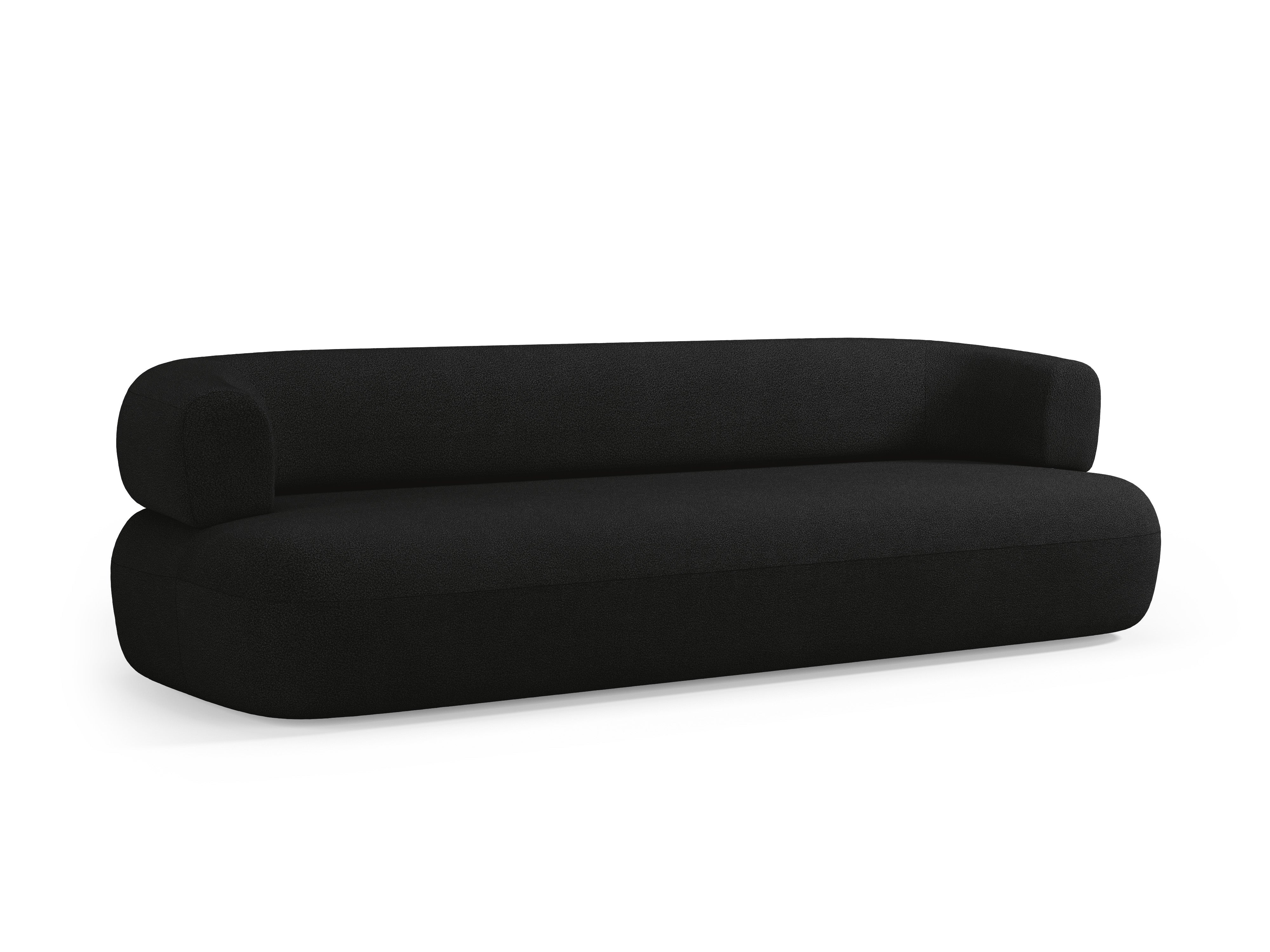 Sofa pro 3,5 osoby ALDRIN černý boucle