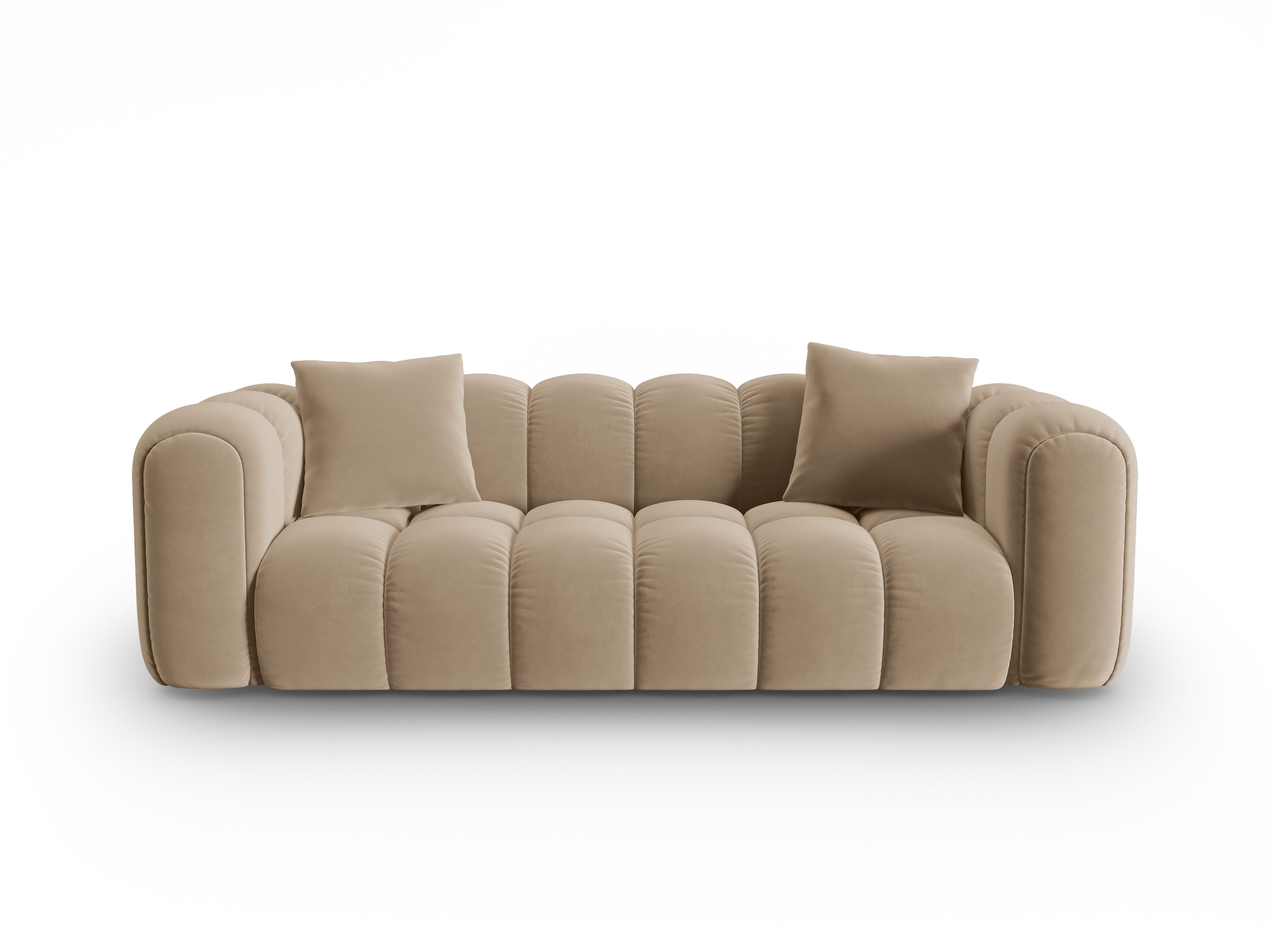 ASTRO sand velvet 4-seater sofa