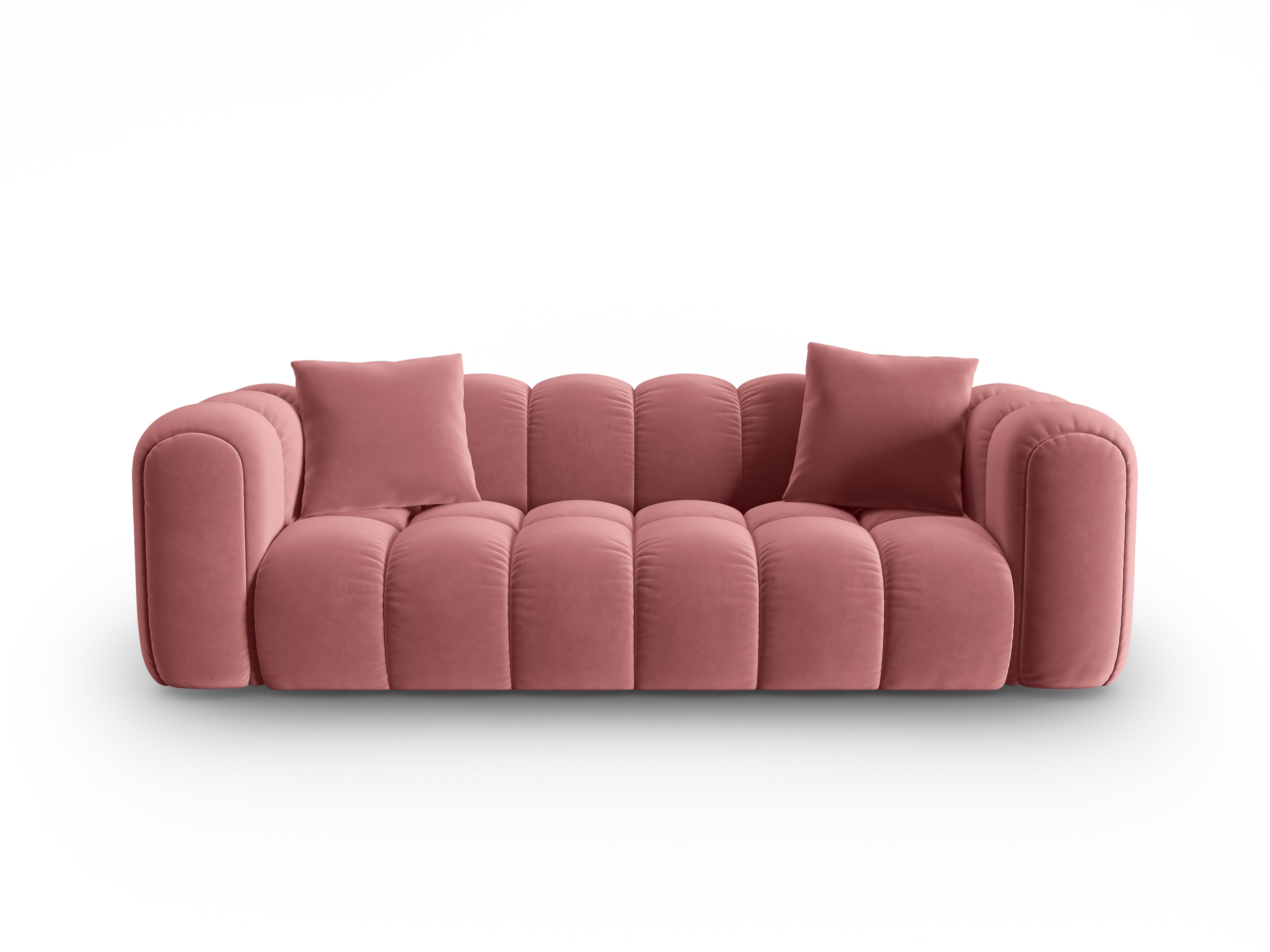 Velvet sofa for 4 people ASTRO pink