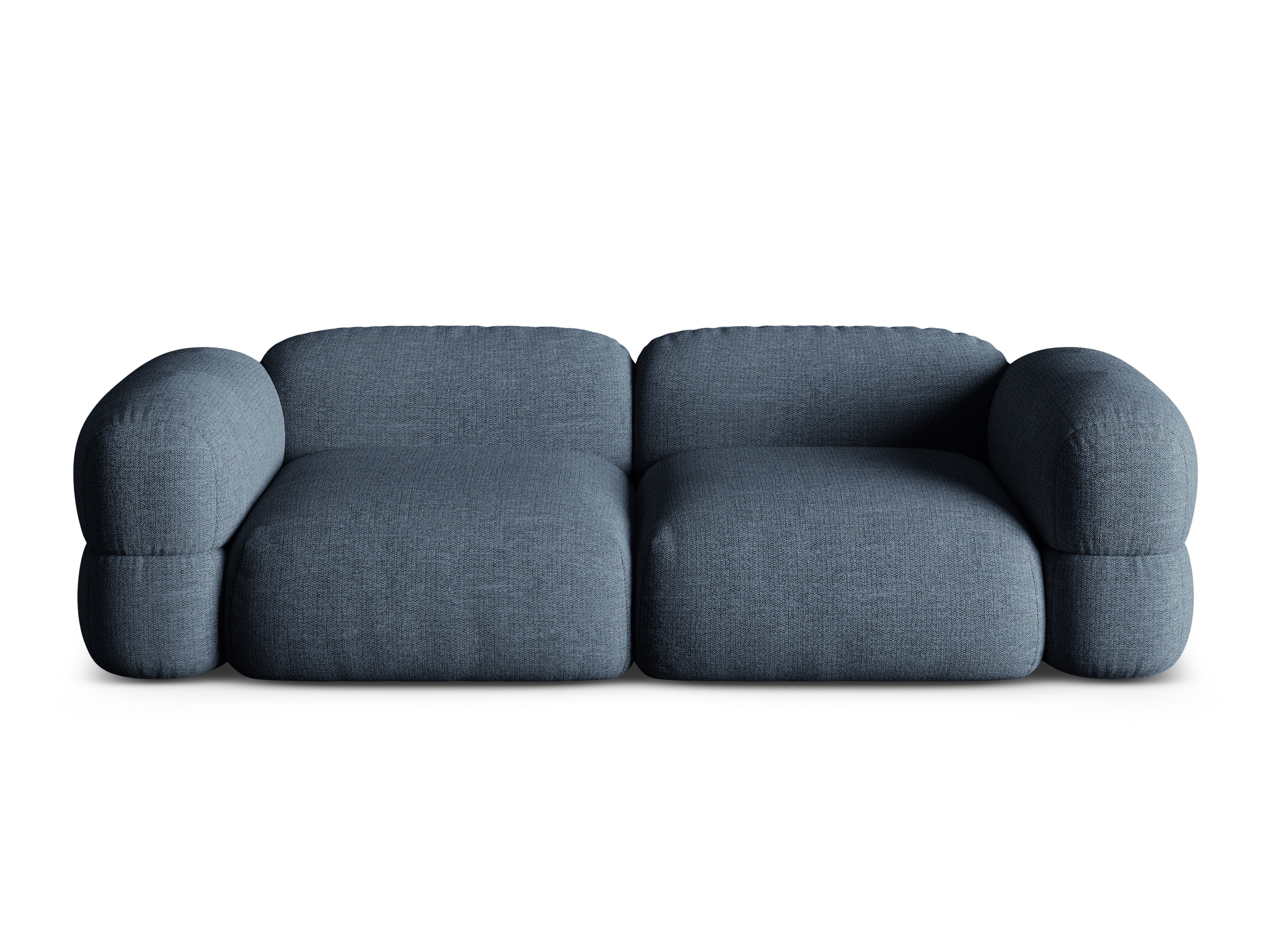 4-seater Sofa ROGER dark blue chenille