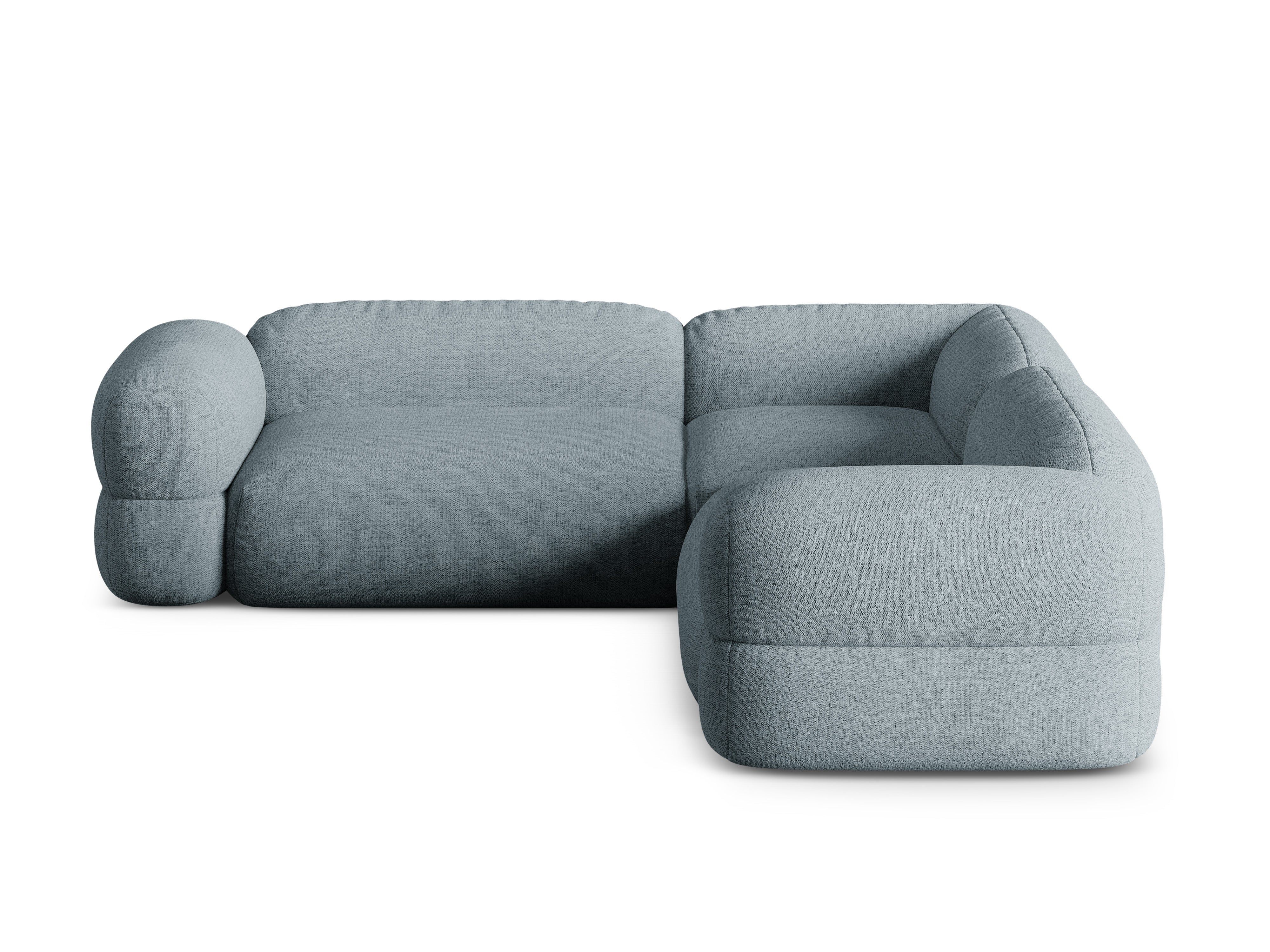 Symmetrical Corner Sofa ROGER Blue Chenille