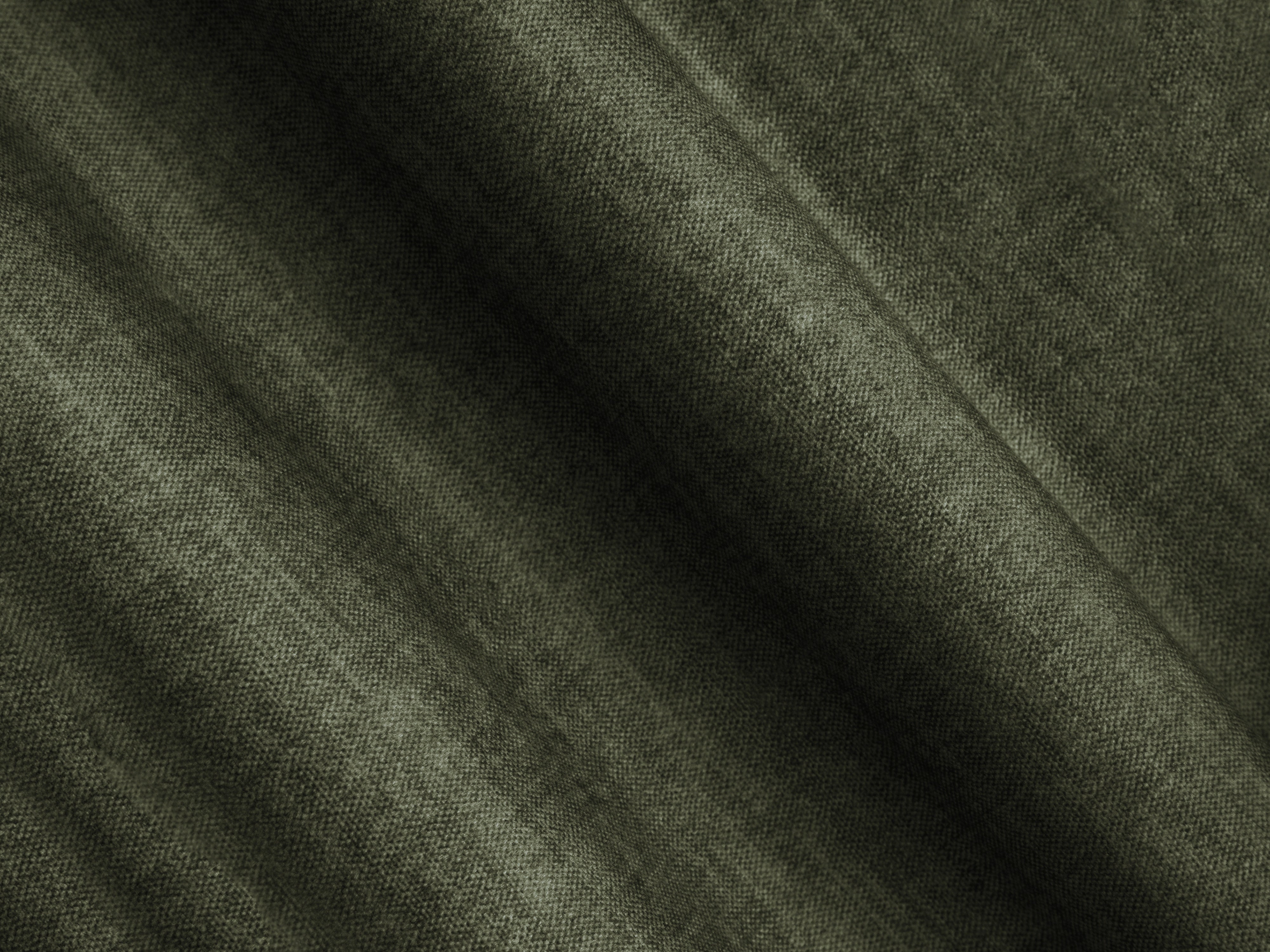 Right-facing velvet corner sofa ROGER olive