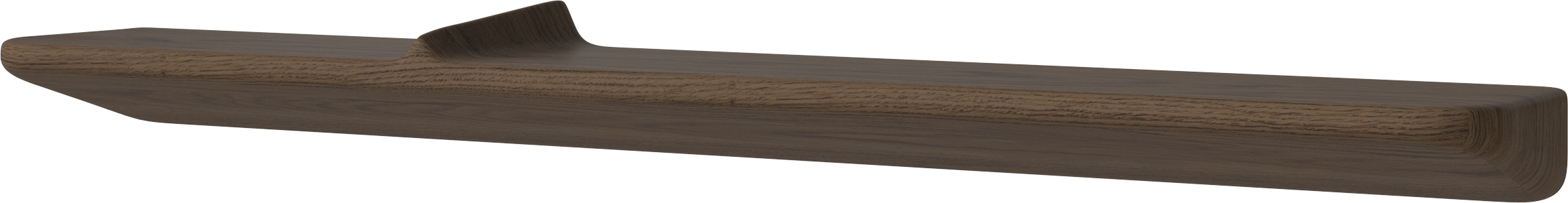 Polička WAVE tmavé dubové dřevo