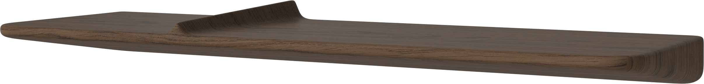 Polička WAVE tmavé dubové dřevo