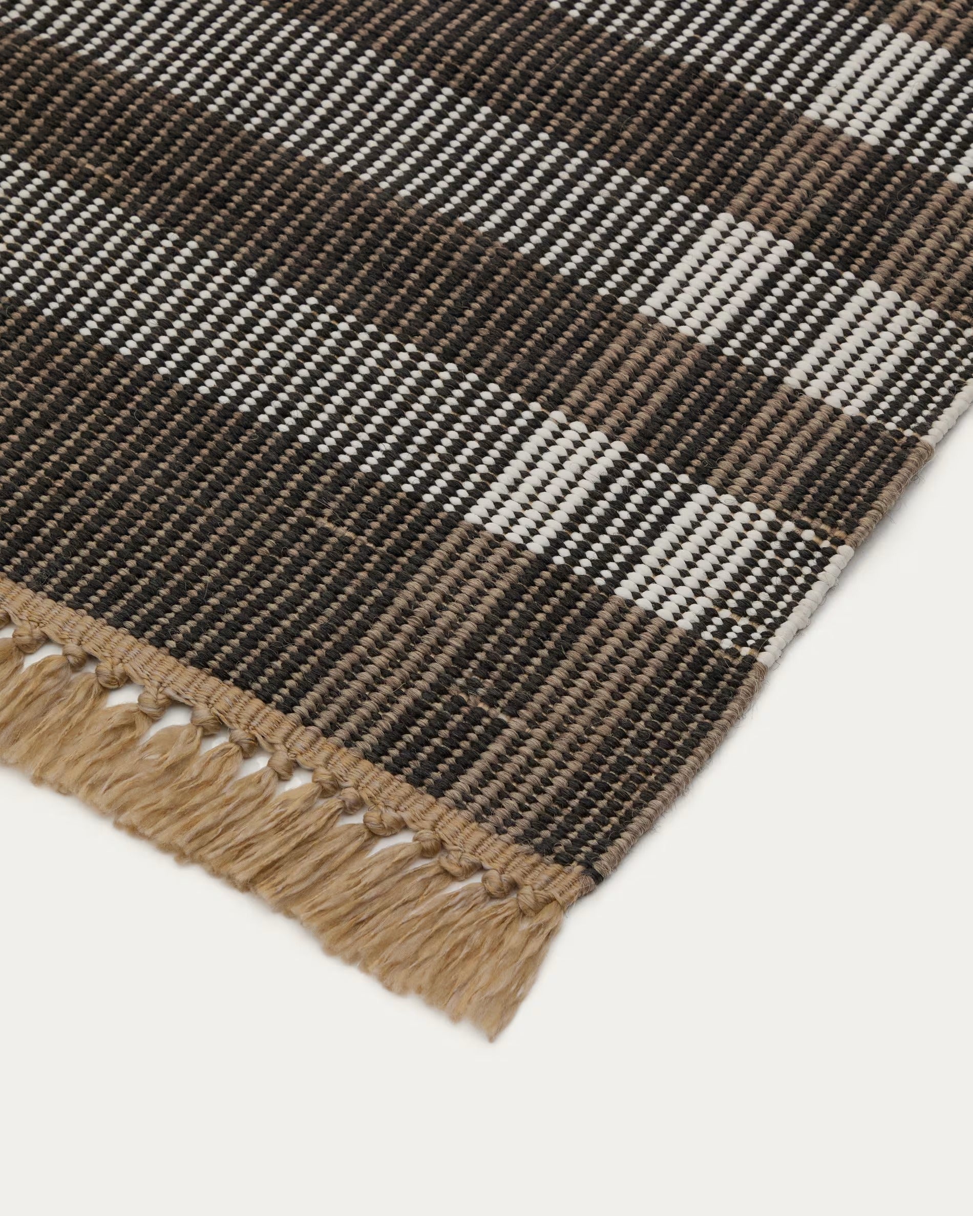 Dywanik BARANI brązowa krata