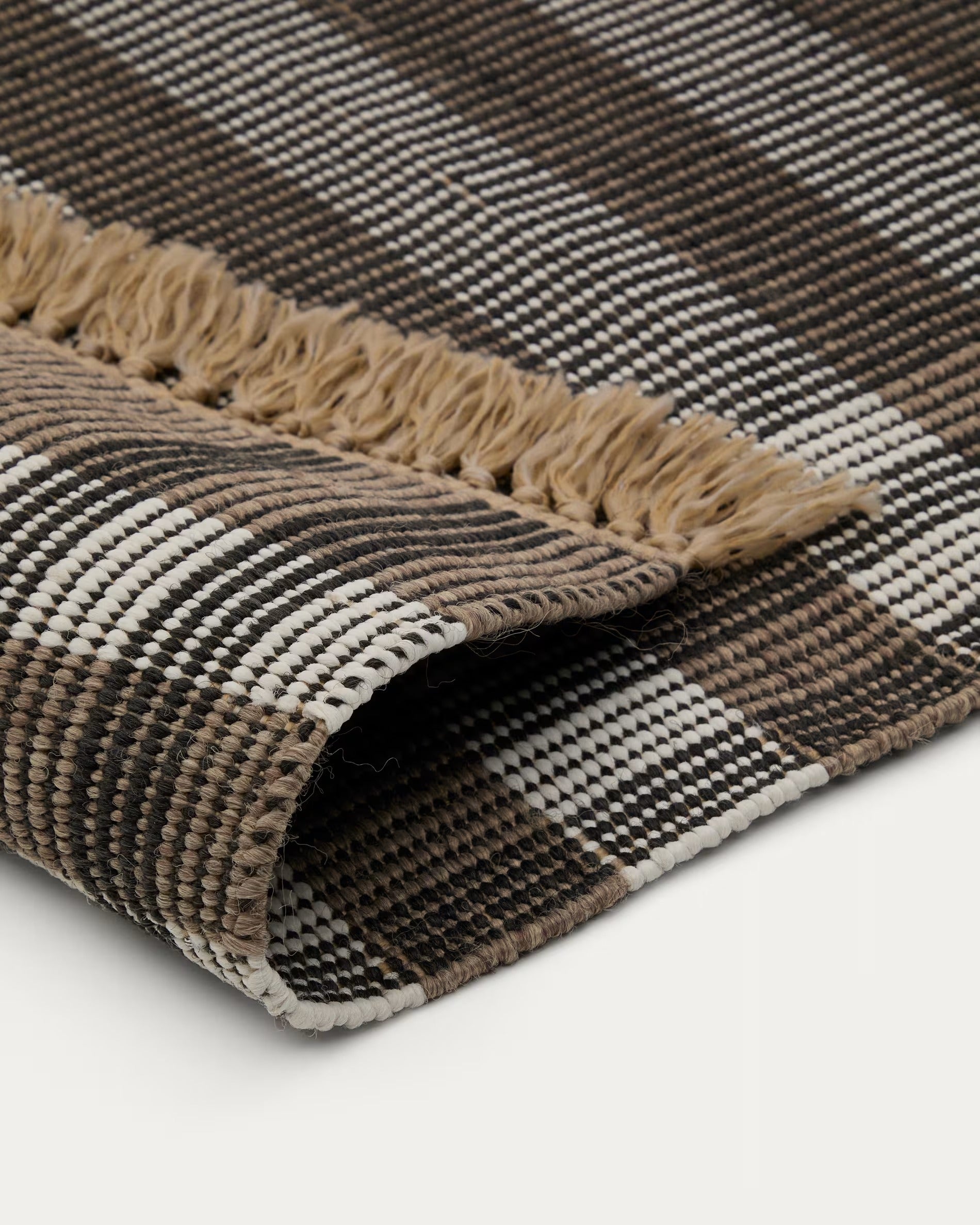 Dywanik BARANI brązowa krata