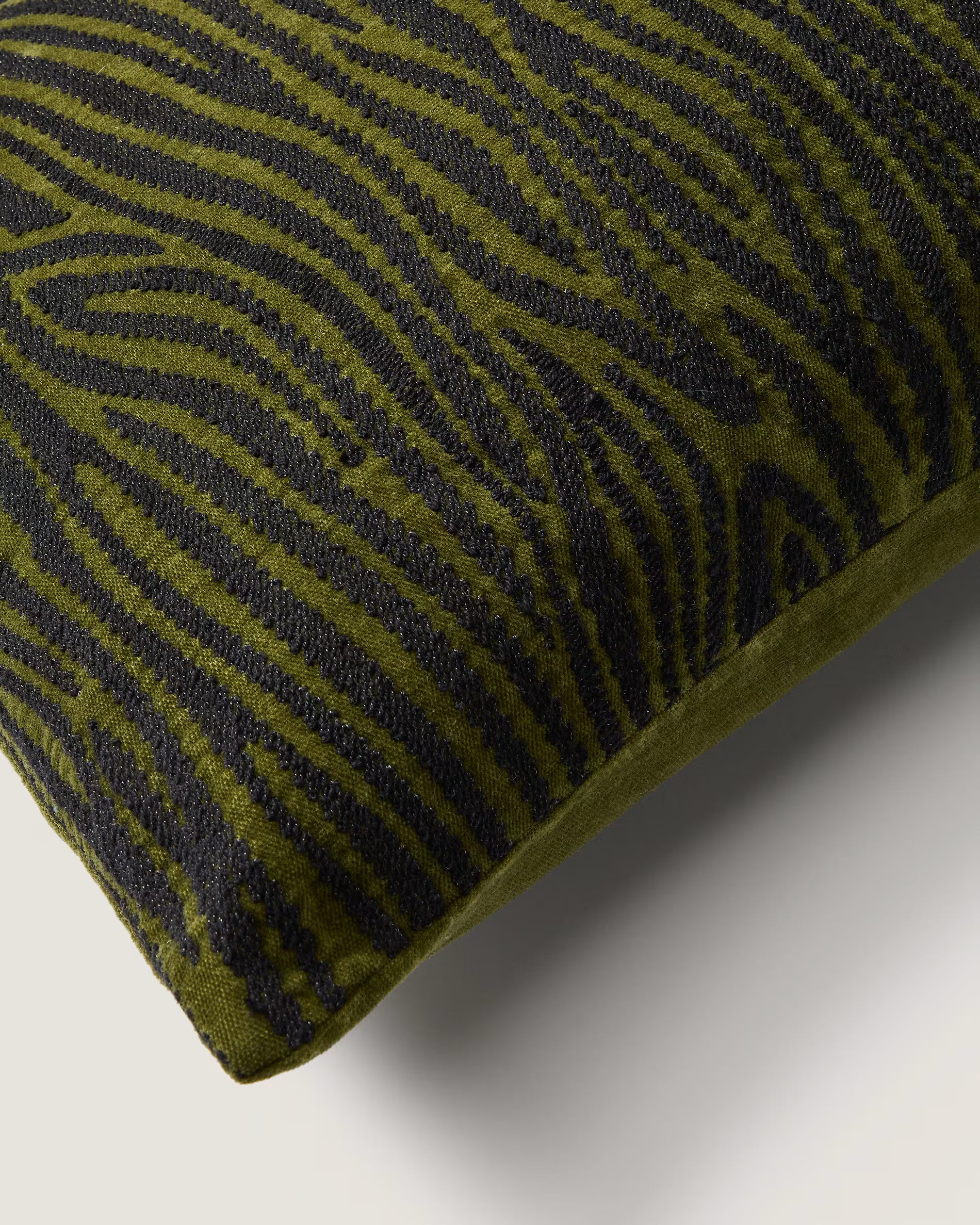 DAVINA green zebra pillowcase