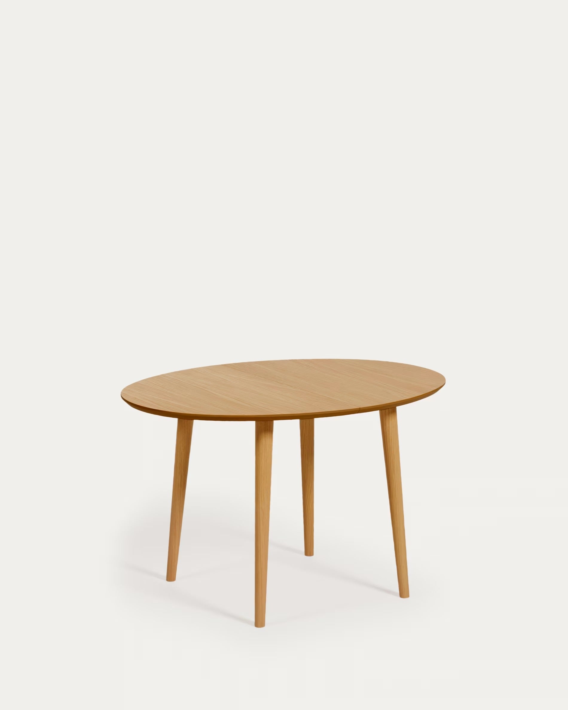OVAL EXTENDABLE TABLE OQUI OAK VENEER