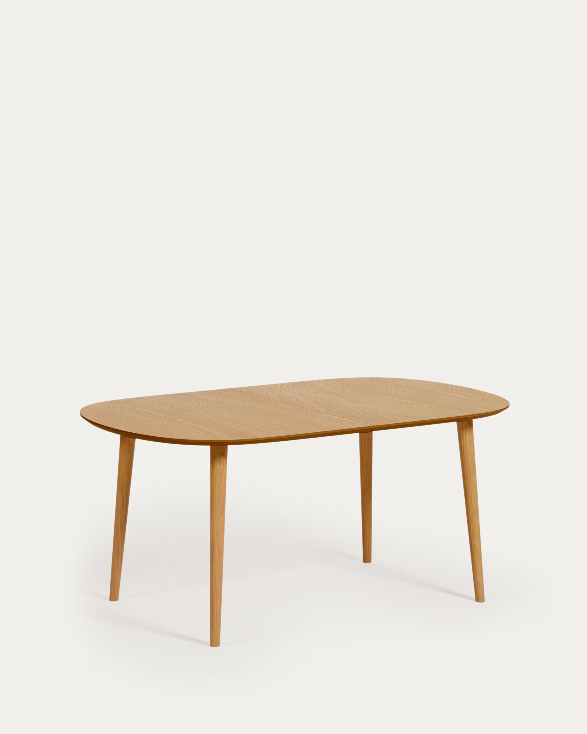 OVAL EXTENDABLE TABLE OQUI OAK VENEER