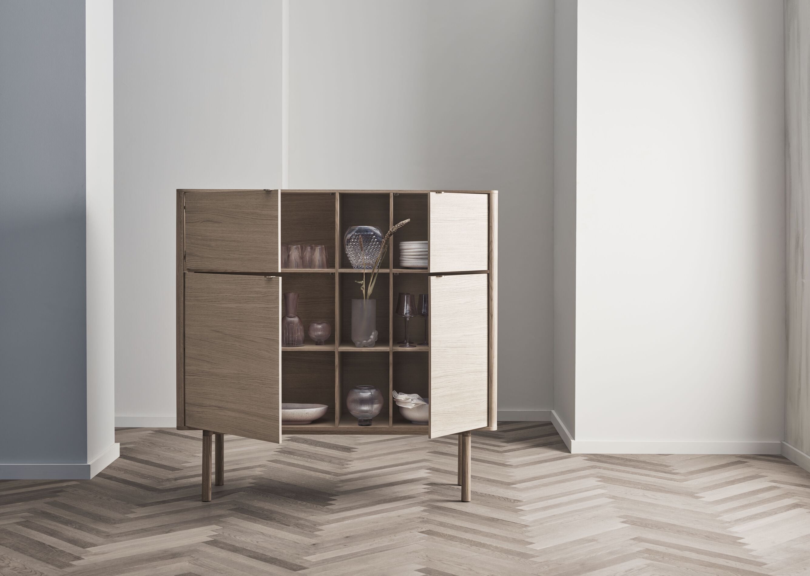 Skříňka YACHT bělené dubové dřevo