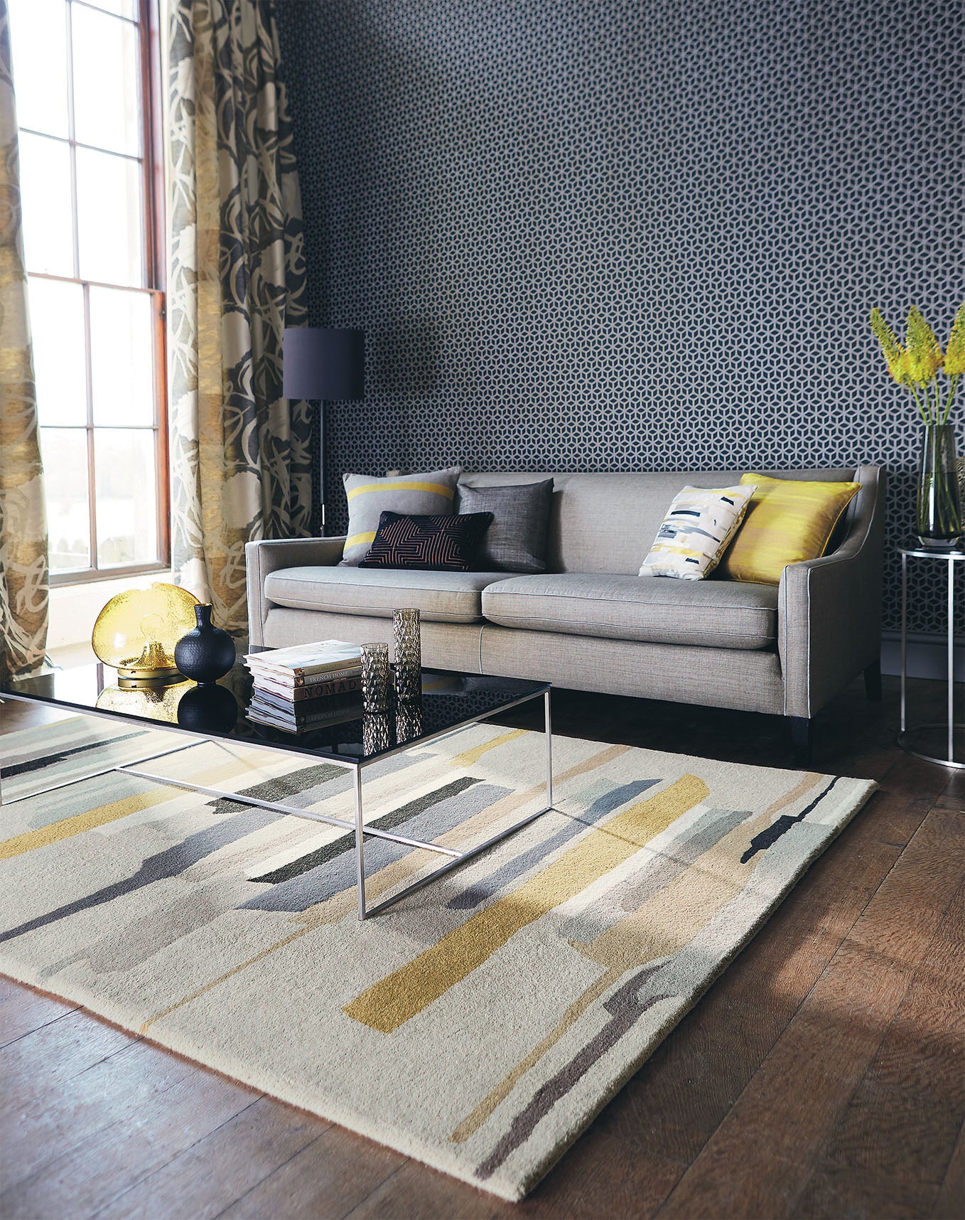 Dywan ZEAL PEWTER beżowo-szary