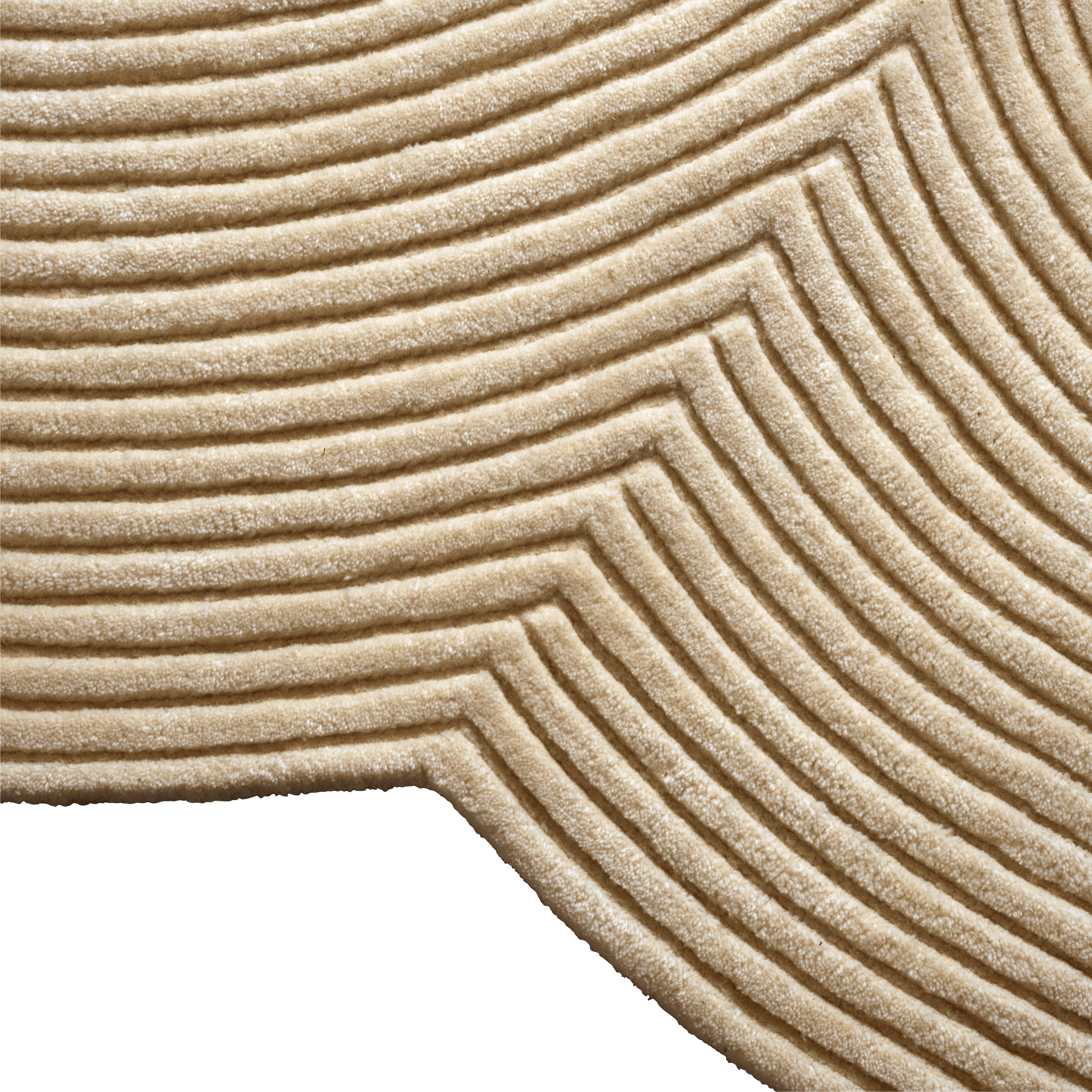 Oválný koberec ZEN ROUNDED béžový