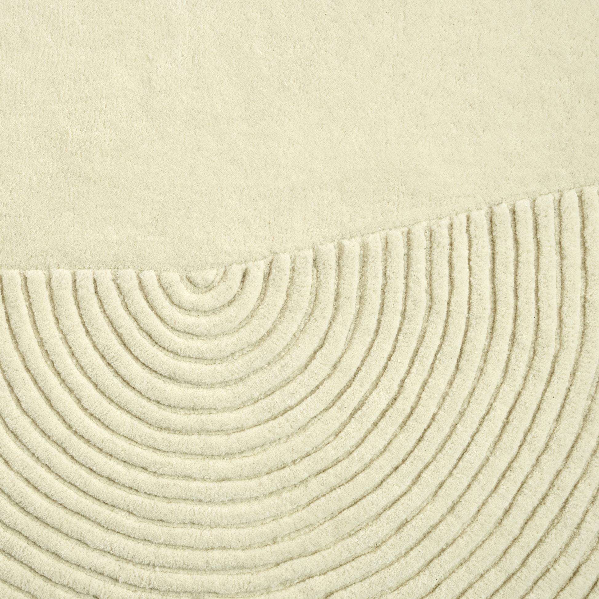 Kulatý koberec ZEN SPLIT krémový