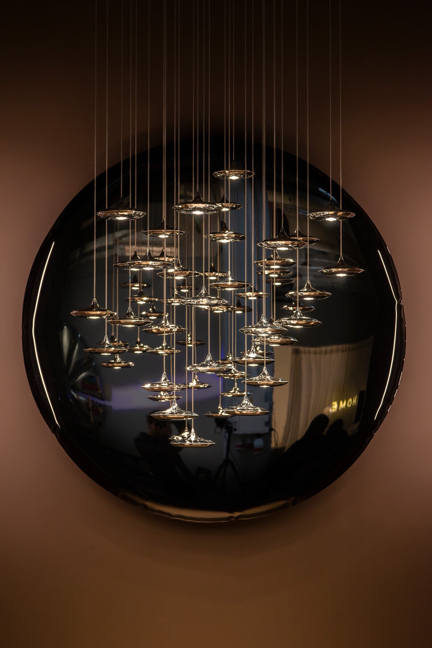 Lustro OKO aurum złotobrązowy