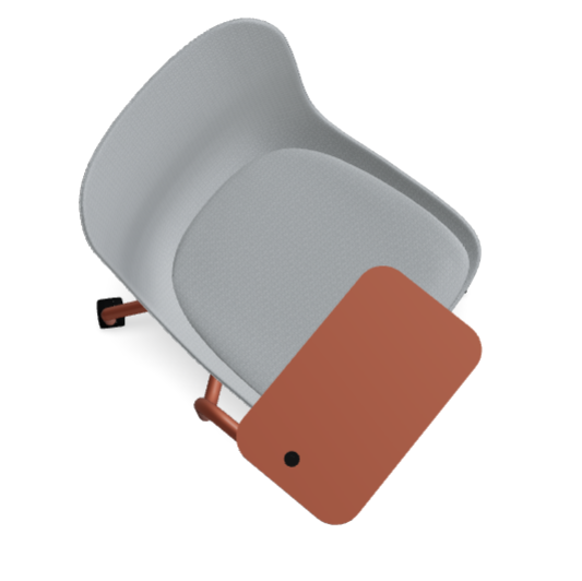 Krzesło obrotowe BALTIC 2 CLASSIC aluminiowa podstawa z kółkami do twardej powierzchni