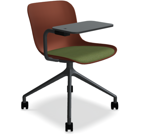 Otáčecí křeslo BALTIC 2 REMIX s hliníkovou základnou a kolečky na tvrdé povrchy