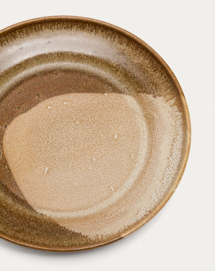 NAGOLI Dessert Plate Brown Ceramic