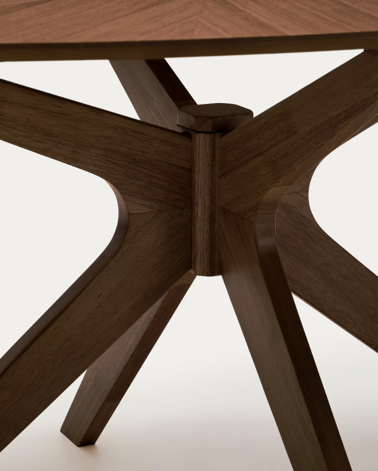 Stůl NAANIM ořechový dýhovaný