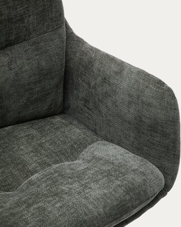 Otáčecí křeslo LEXA zelený šenil