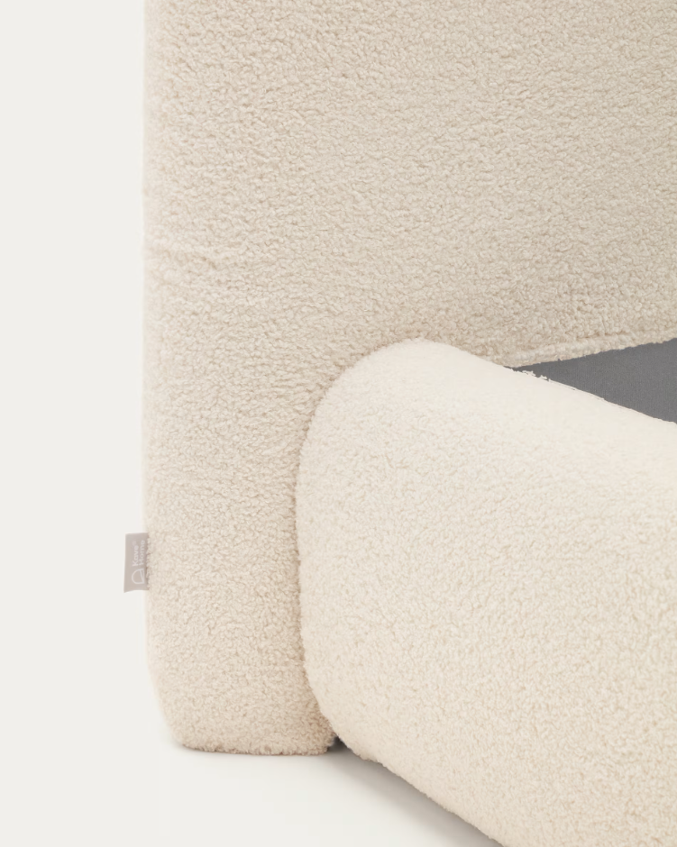 Jednolůžková postel MARTINA baranek écru