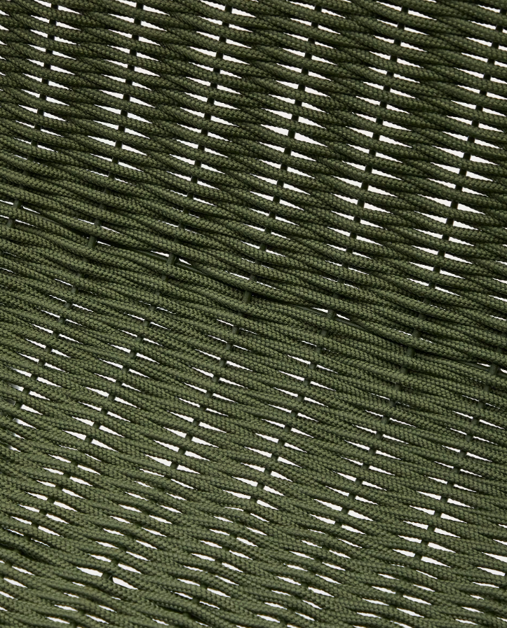 Zahradní židle MAURINA zelená se zeleným ocelovým podstavcem