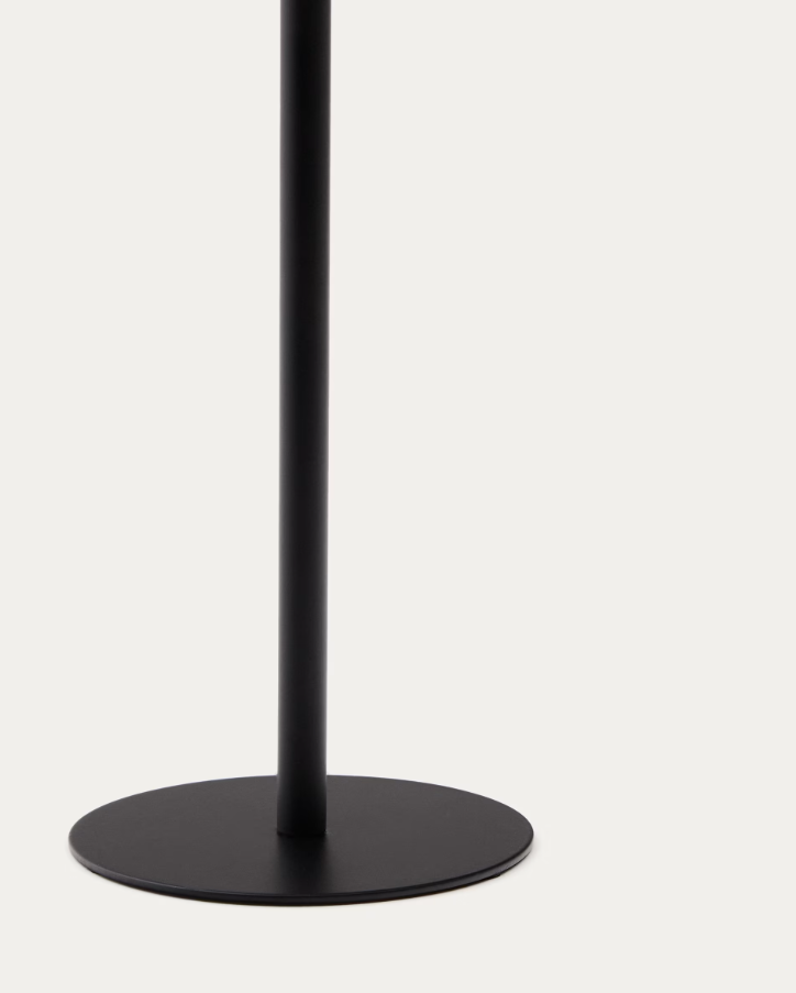 Portable outdoor table lamp ALDET dark green rope