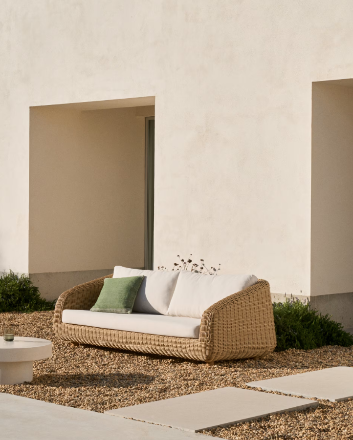 External sofa Merry synthetic rattan