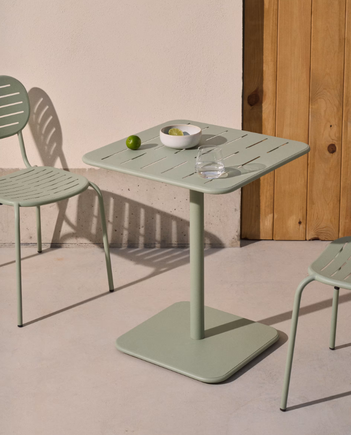 Garden table Brai Olive Steel