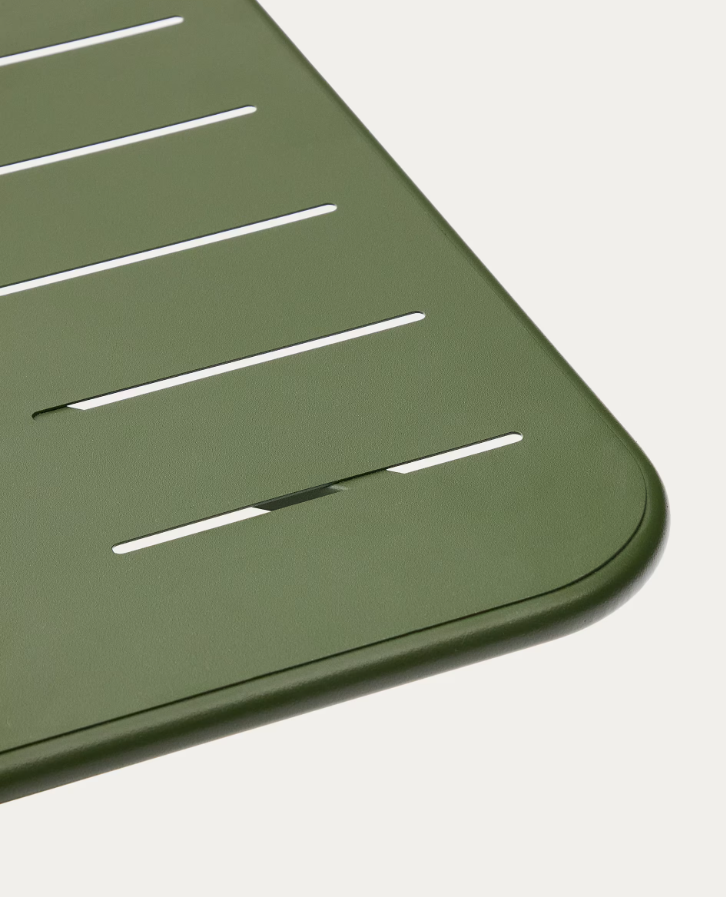 Zahradní stolek BRAI zelená ocel