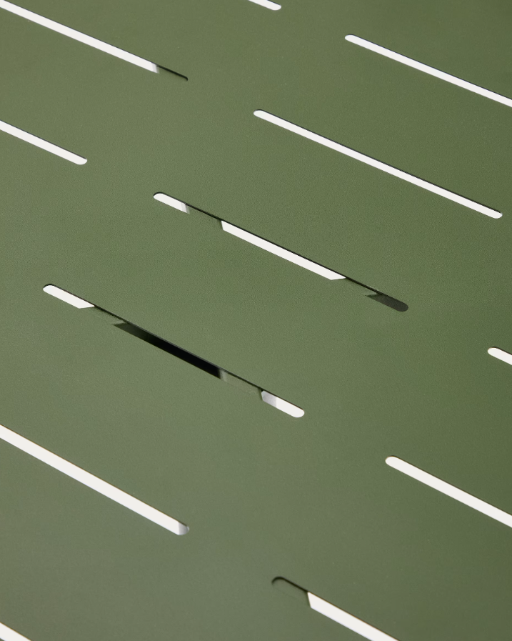 Zahradní stolek BRAI zelená ocel