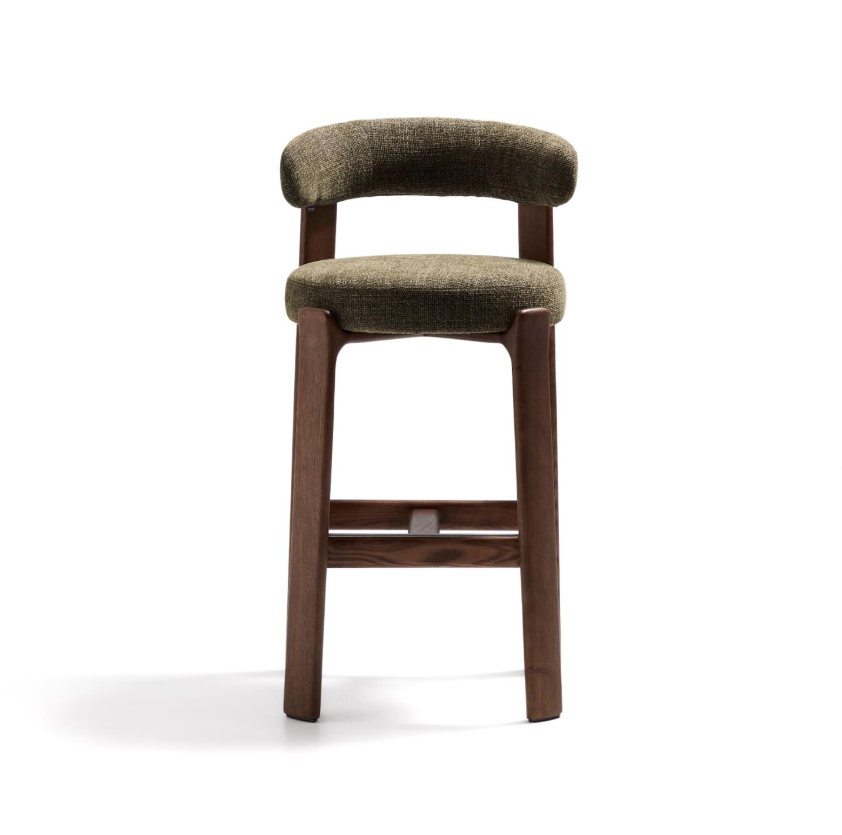 Hoker GRANITE zielony szenil z ciemną jesionową podstawą