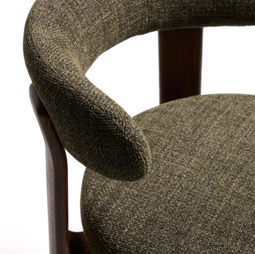 Hoker GRANITE zielony szenil z ciemną jesionową podstawą