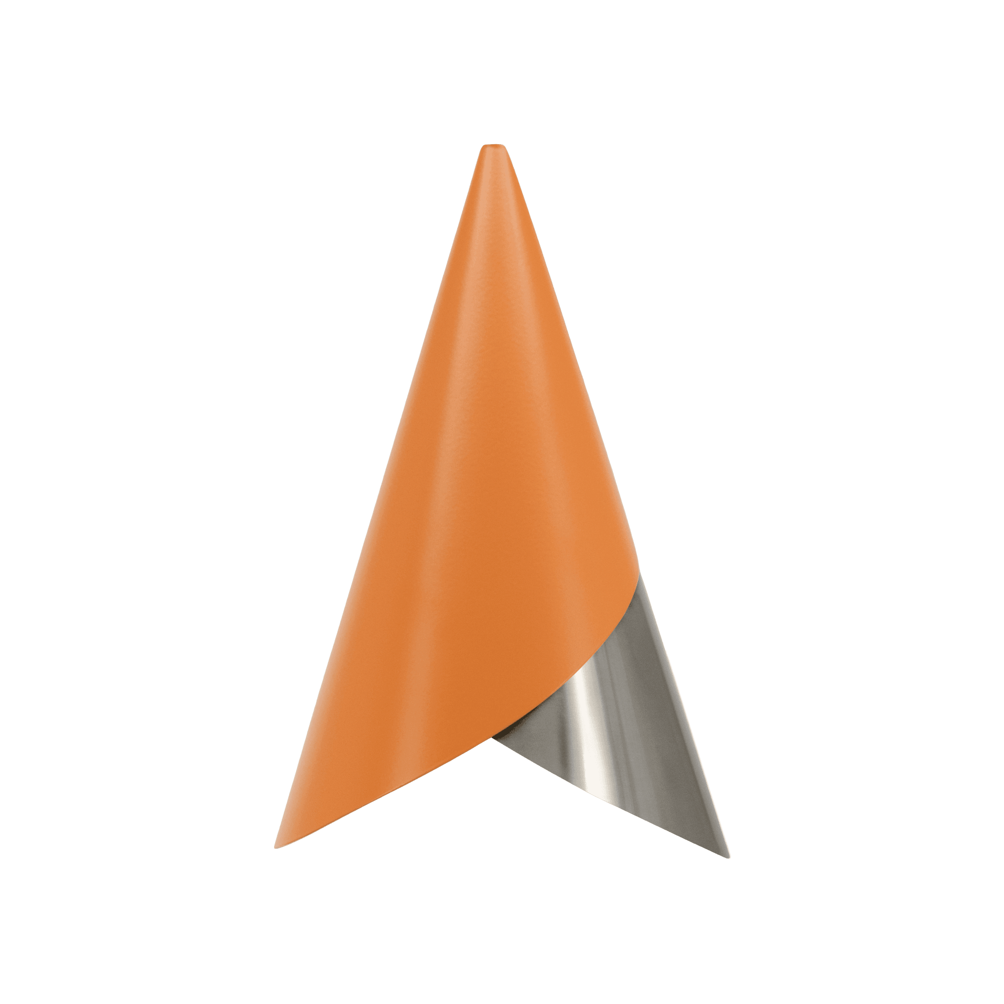 Abażur CORNET pomarańczowy ze srebrnym UMAGE    Eye on Design